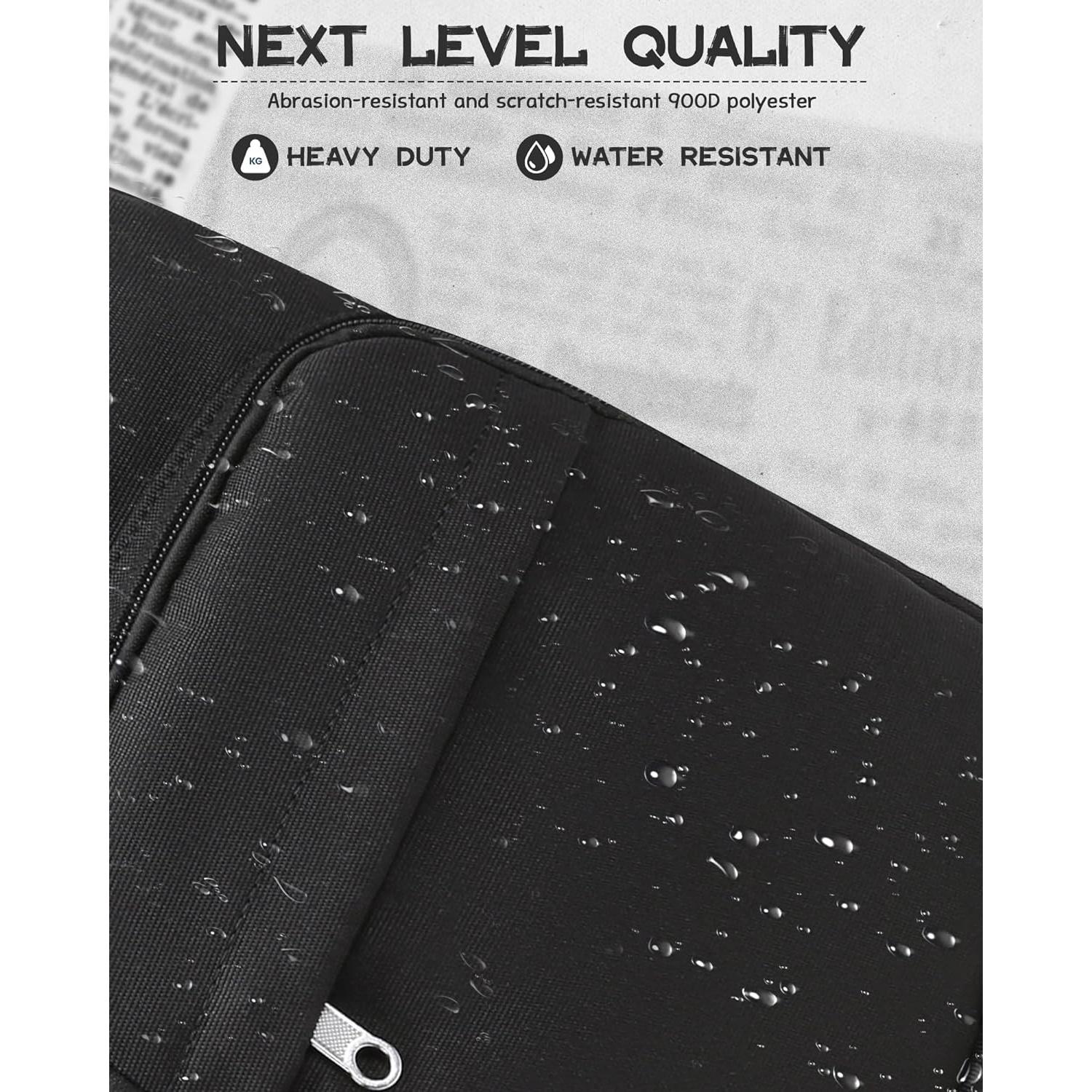 Mochila Escolar FOKDUVB Negra 30L con Compartimento Laptop