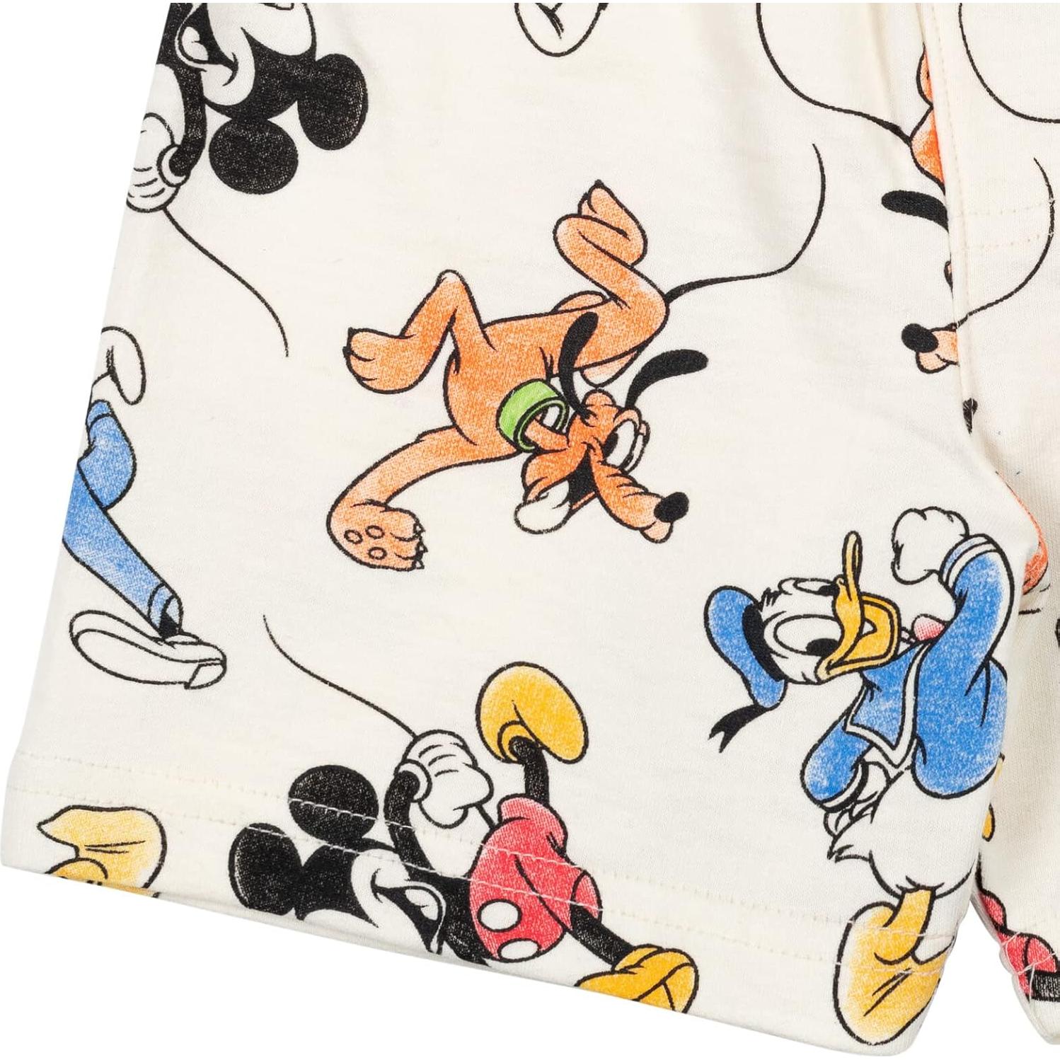 Sudadera y Pantalones Cortos Disney Mickey Mouse 0-3 Meses