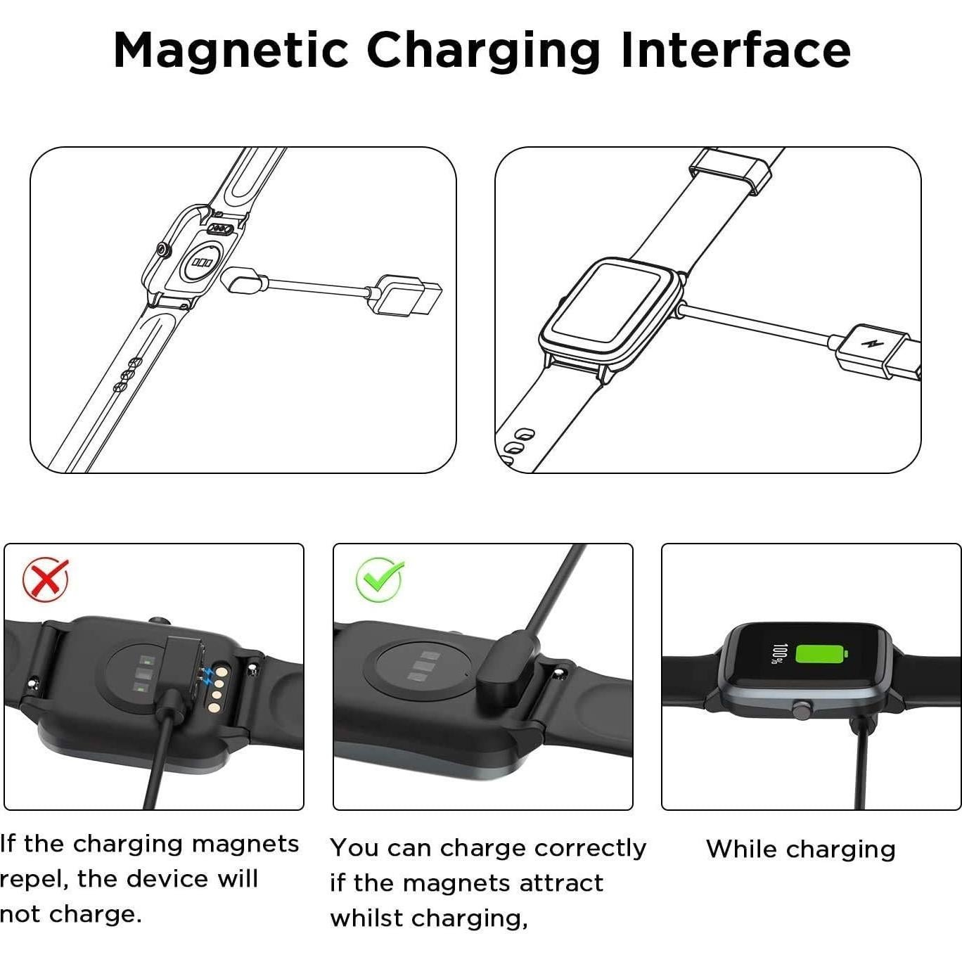 Cargador USB Magnético HENGTO H39/H69 para Reloj Niños