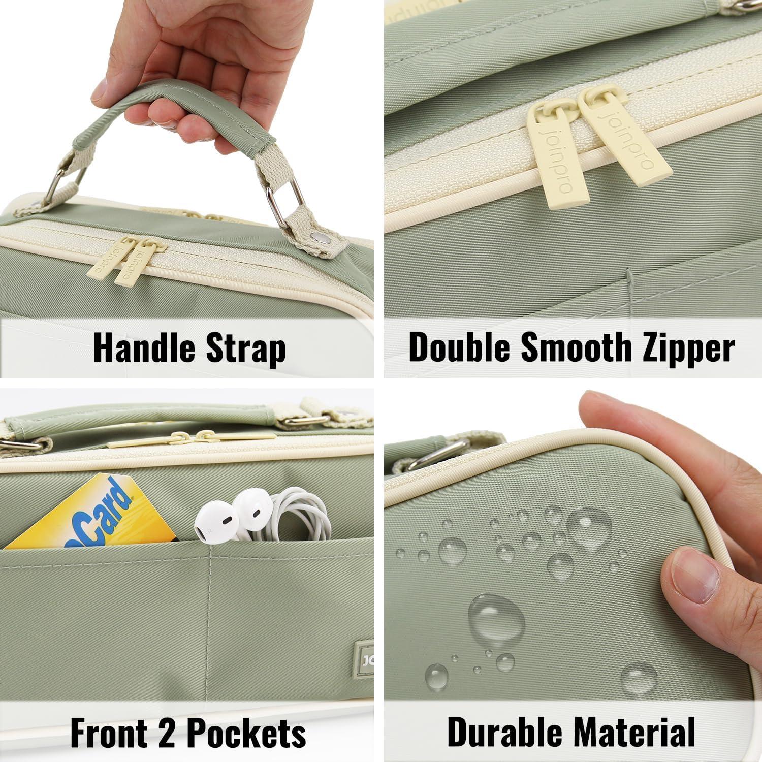 Estuche de Lápices JOINPRO Verde Gran Capacidad 24x12x7cm