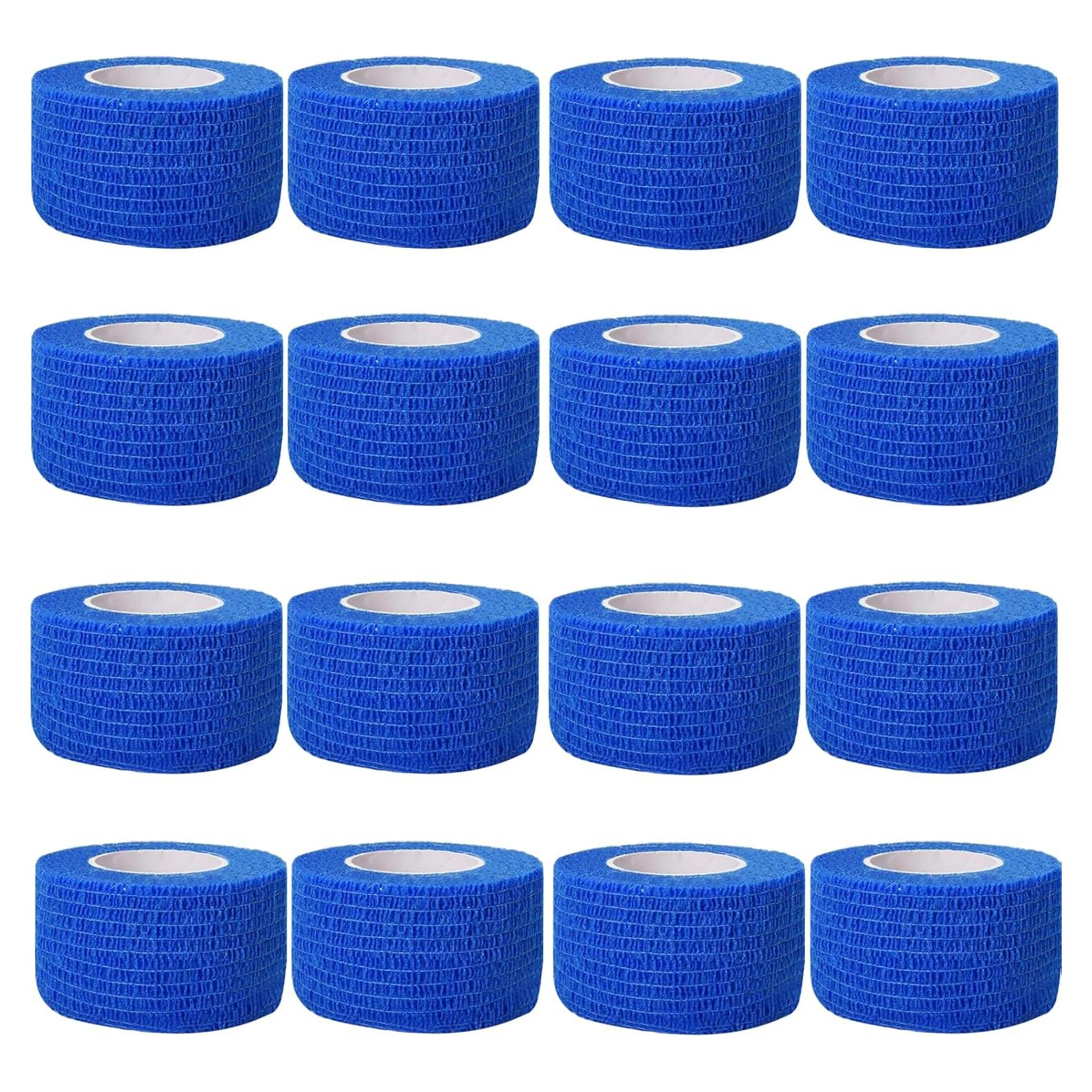 Venda Autoadhesiva CIYAGPOOU 2.54 cm x 4.57 m Azul - 16 Rollos