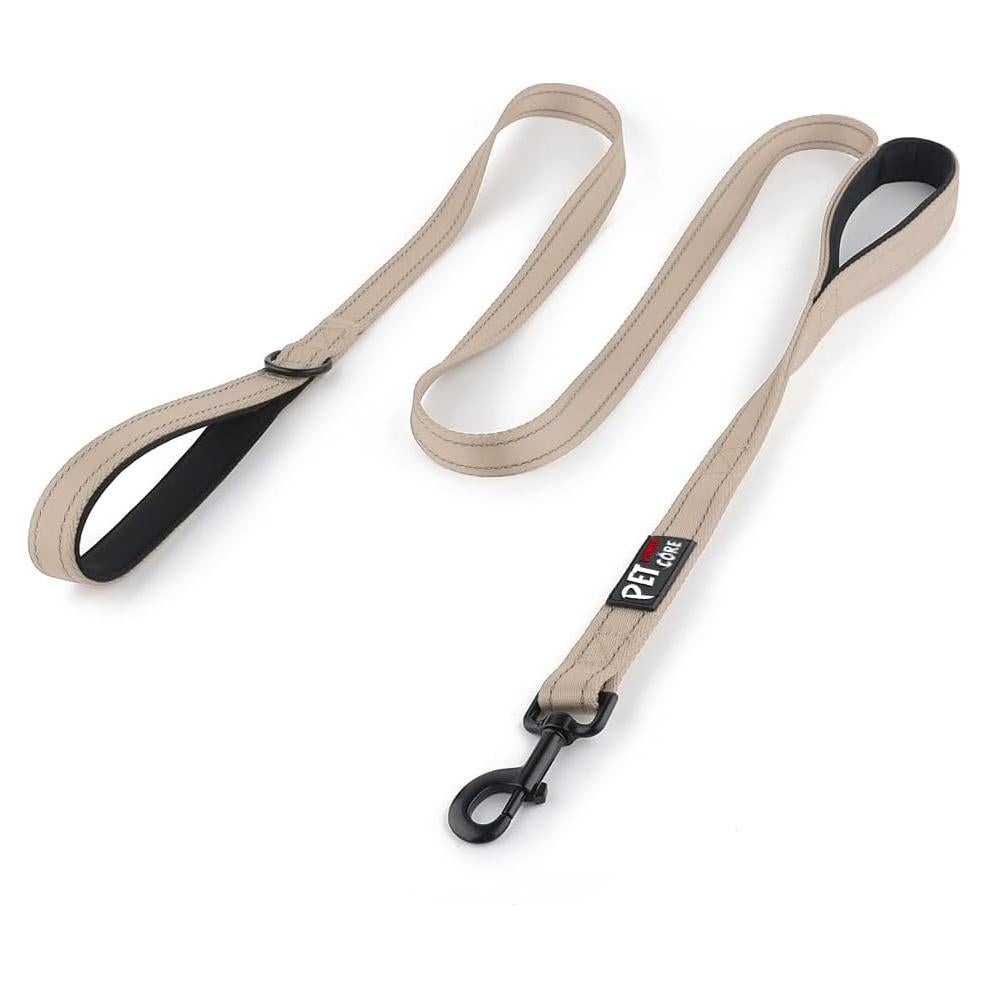 Correa para Perros Plutus Pet Doble Mango 1.2m Beige Resistente