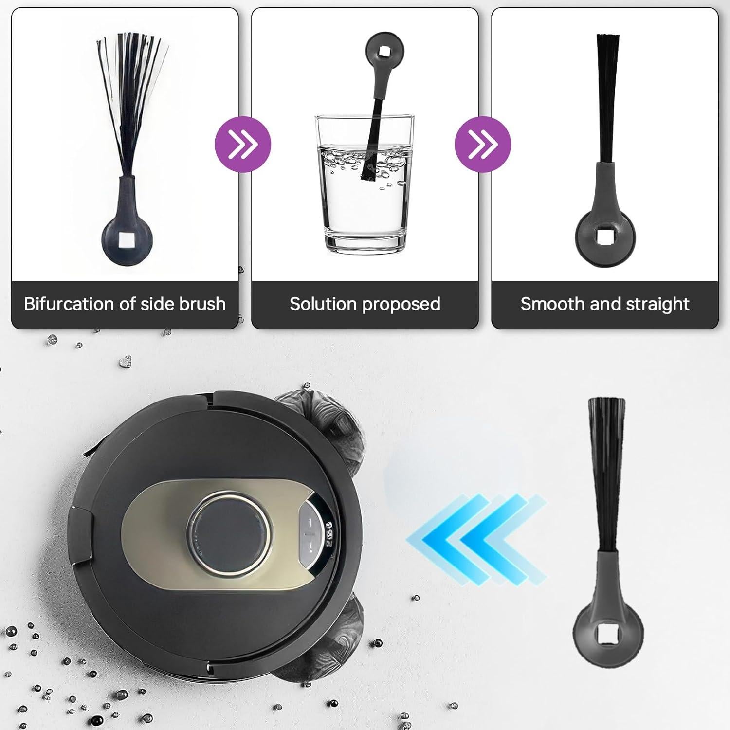 Cepillo Lateral Doifyn para Aspiradora Robot Shark - Paquete de 6