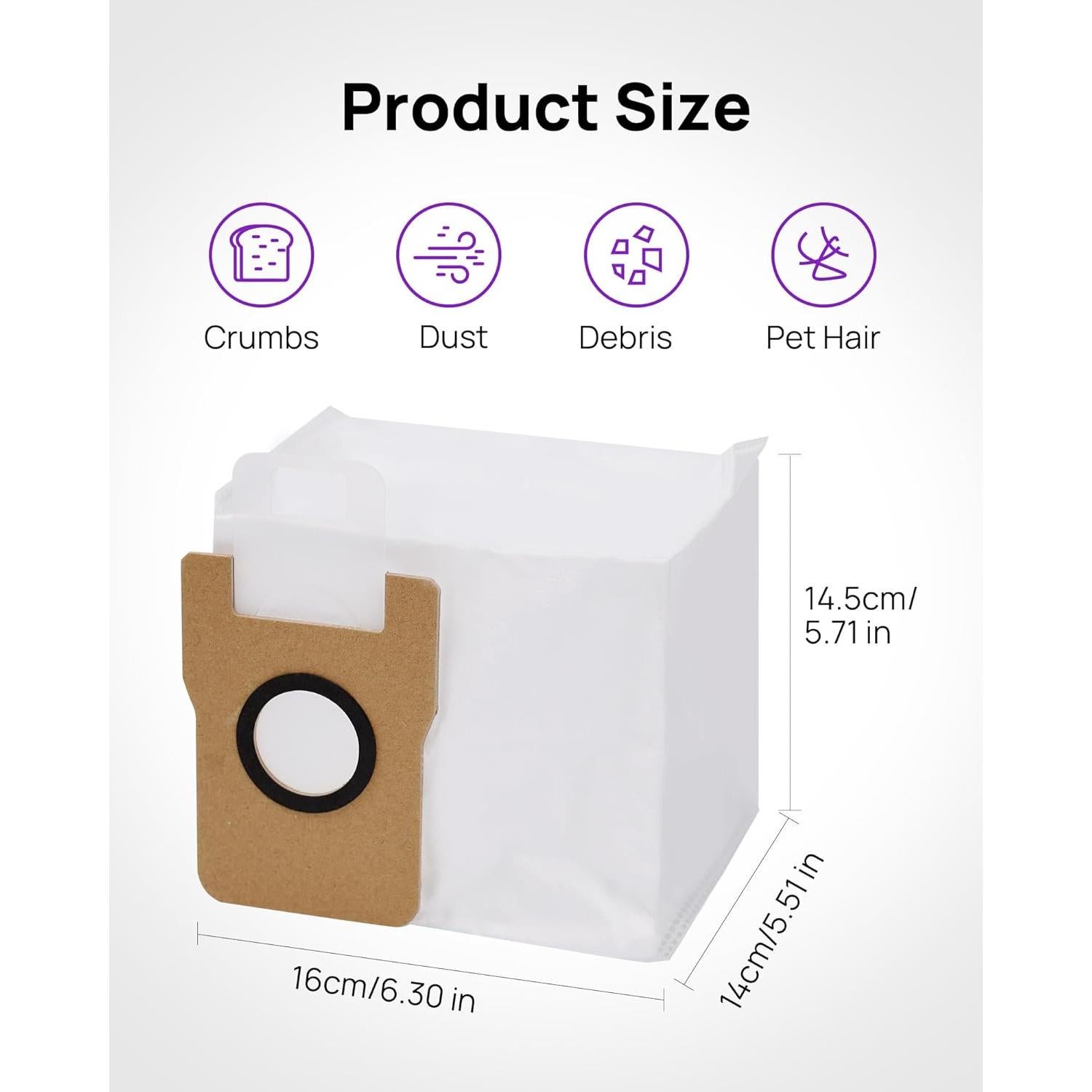 3i S10 Ultra Robot Vacuum and Mop with 3 Packs Disposable Dust Bags