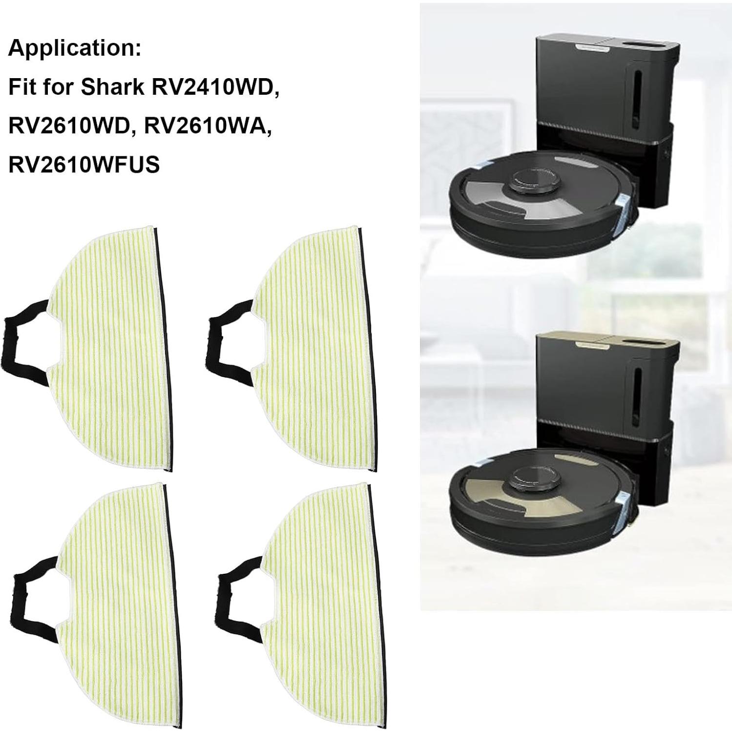 Almohadillas de Reemplazo para Mopas de Vacío TOPINCN 4 Pcs Microfibra