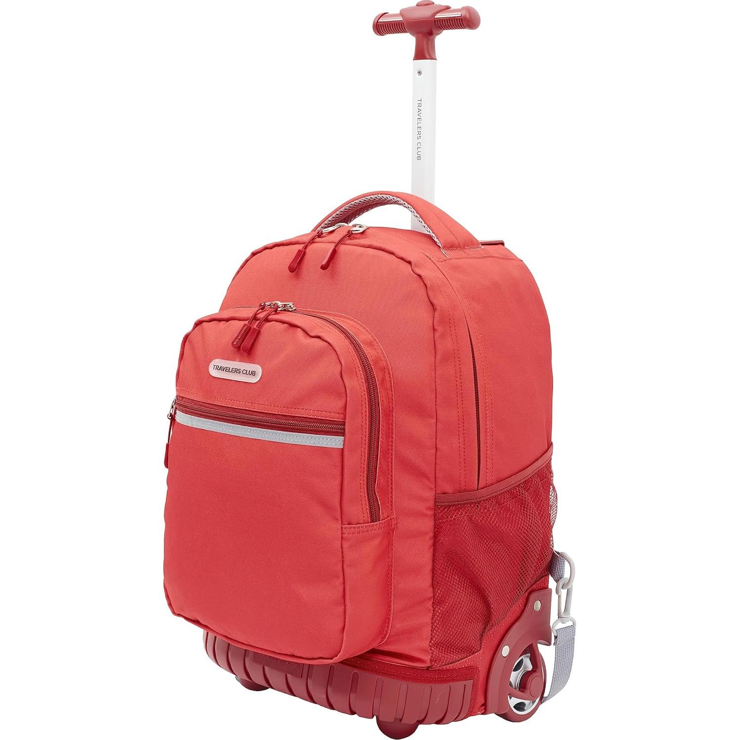 Mochila con ruedas Travelers Club 45.72 cm Roja