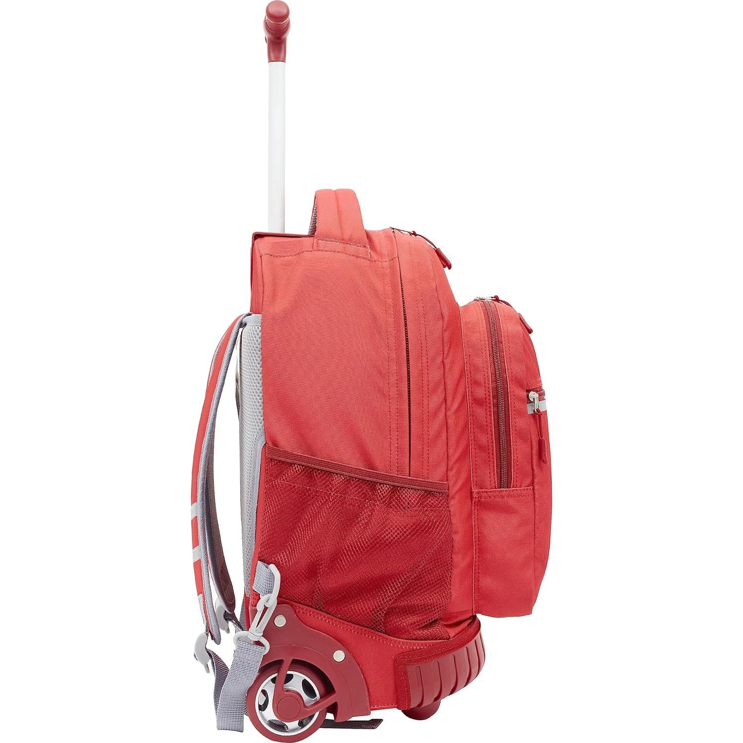 Mochila con ruedas Travelers Club 45.72 cm Roja