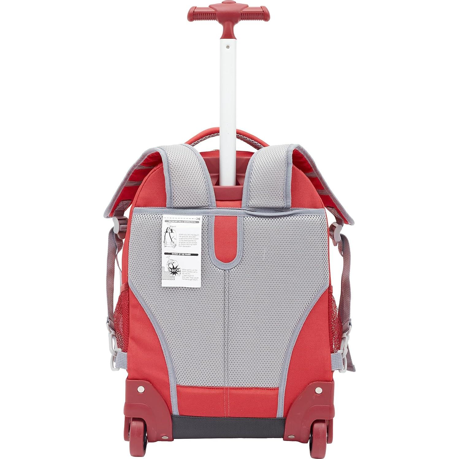 Mochila con ruedas Travelers Club 45.72 cm Roja