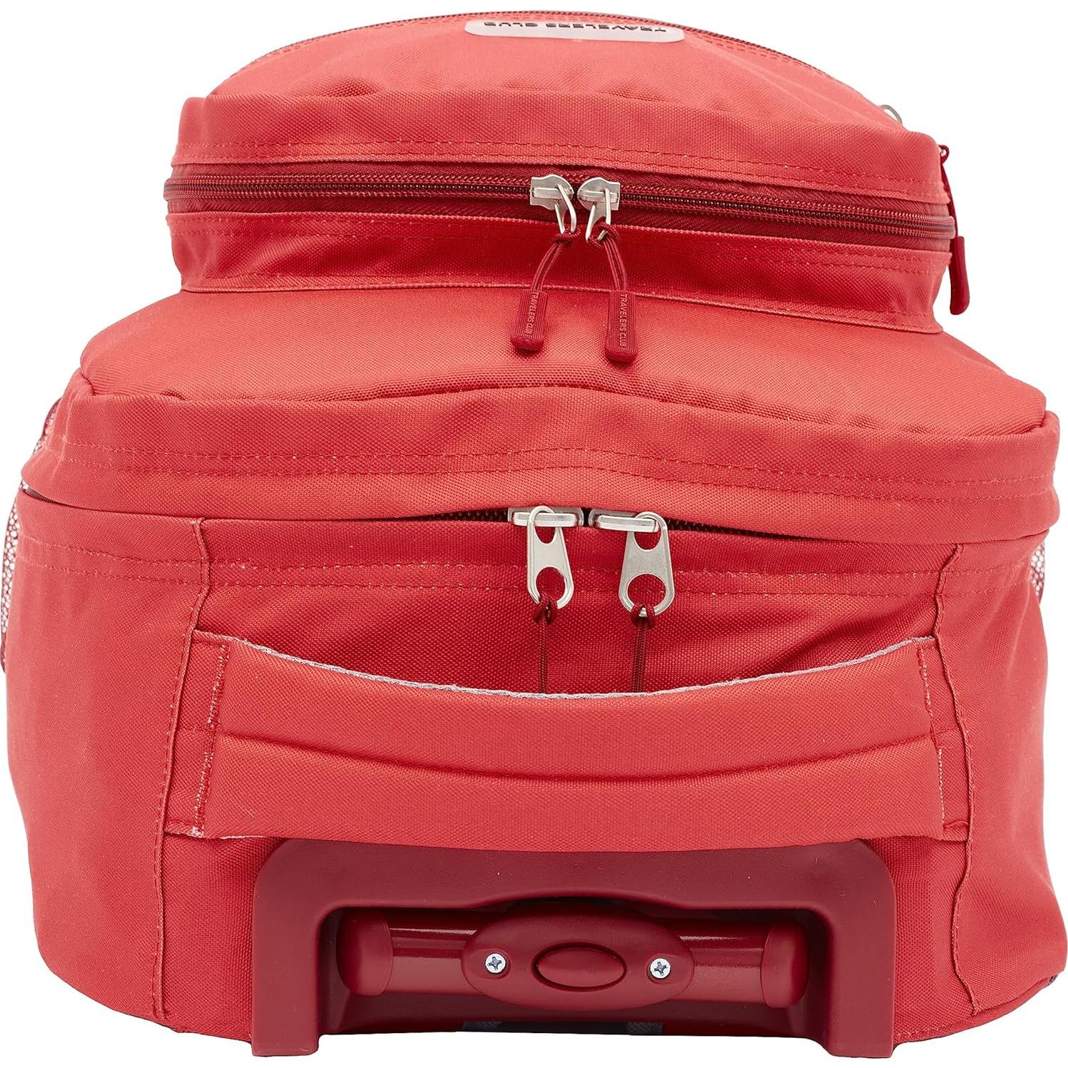 Mochila con ruedas Travelers Club 45.72 cm Roja