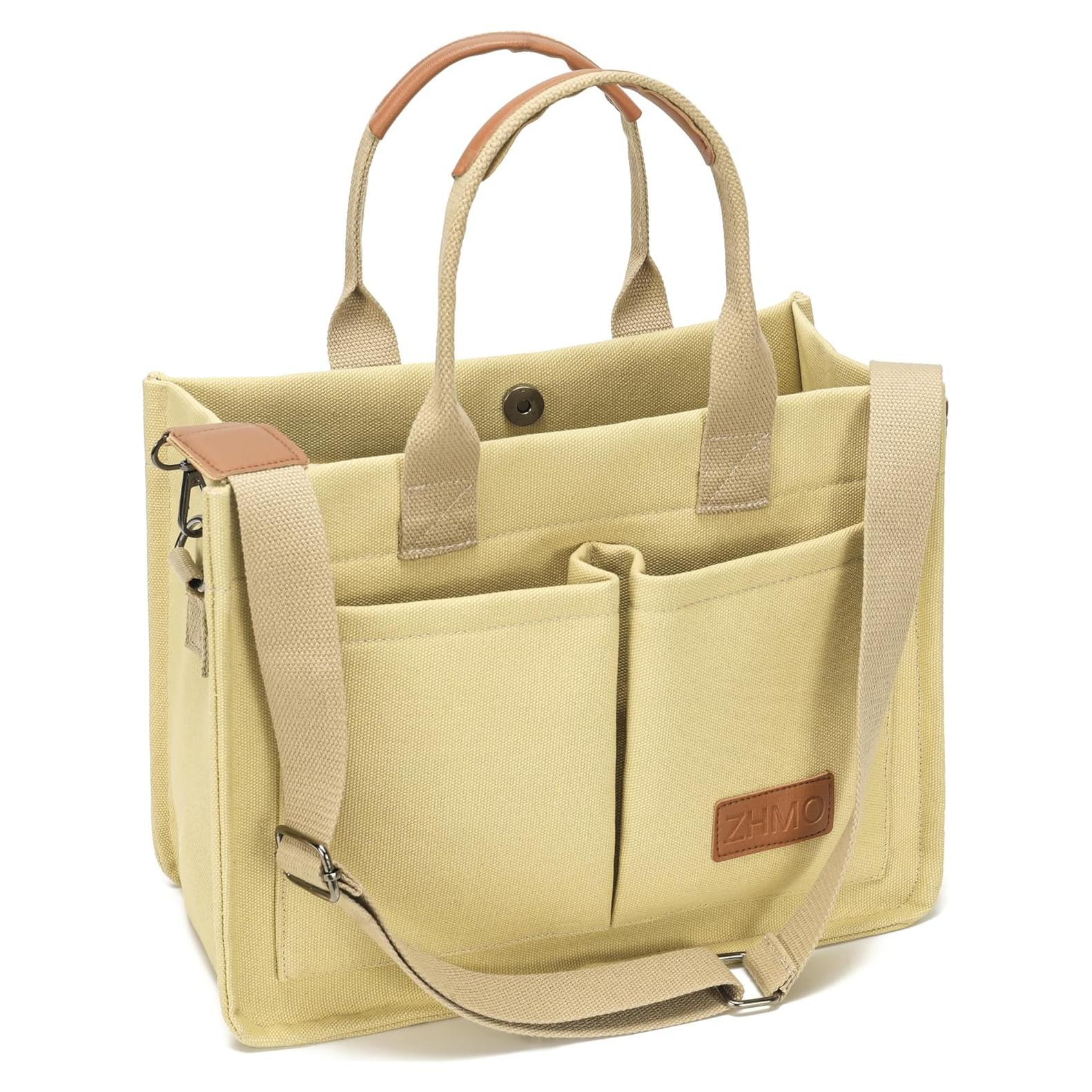 Bolsa de Lona Grande para Mujeres TQ1-6 con Múltiples Bolsillos