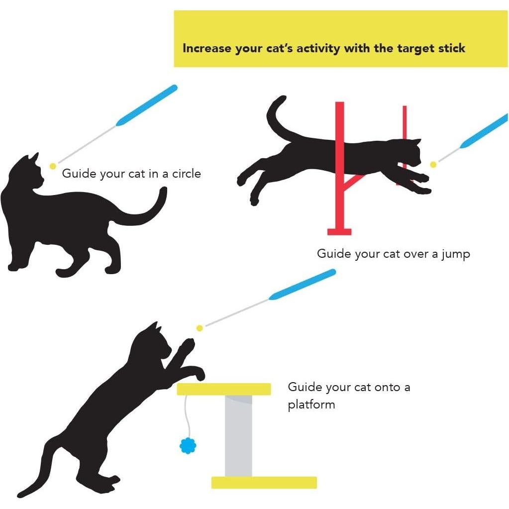 Kit de Entrenamiento para Gatos Cat School - Clicker y Vara de Objetivo