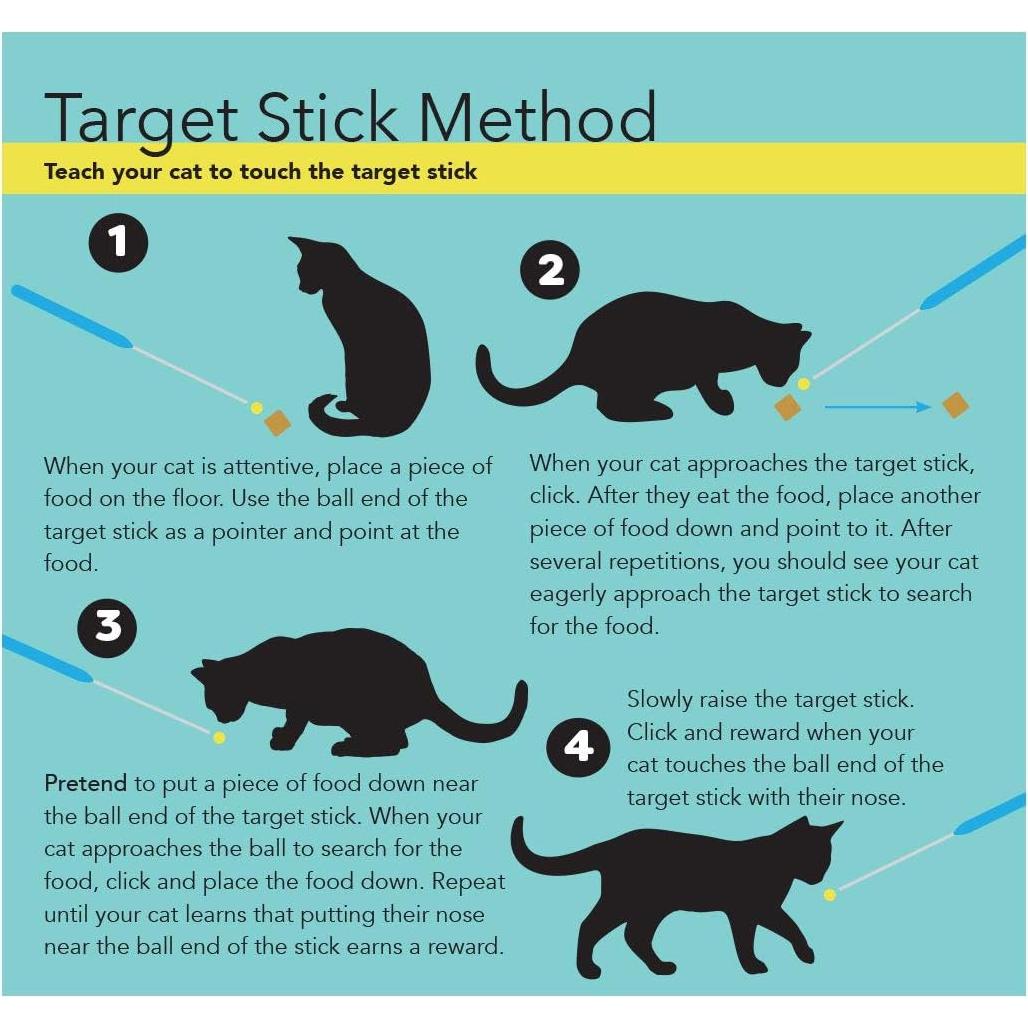 Kit de Entrenamiento para Gatos Cat School - Clicker y Vara de Objetivo