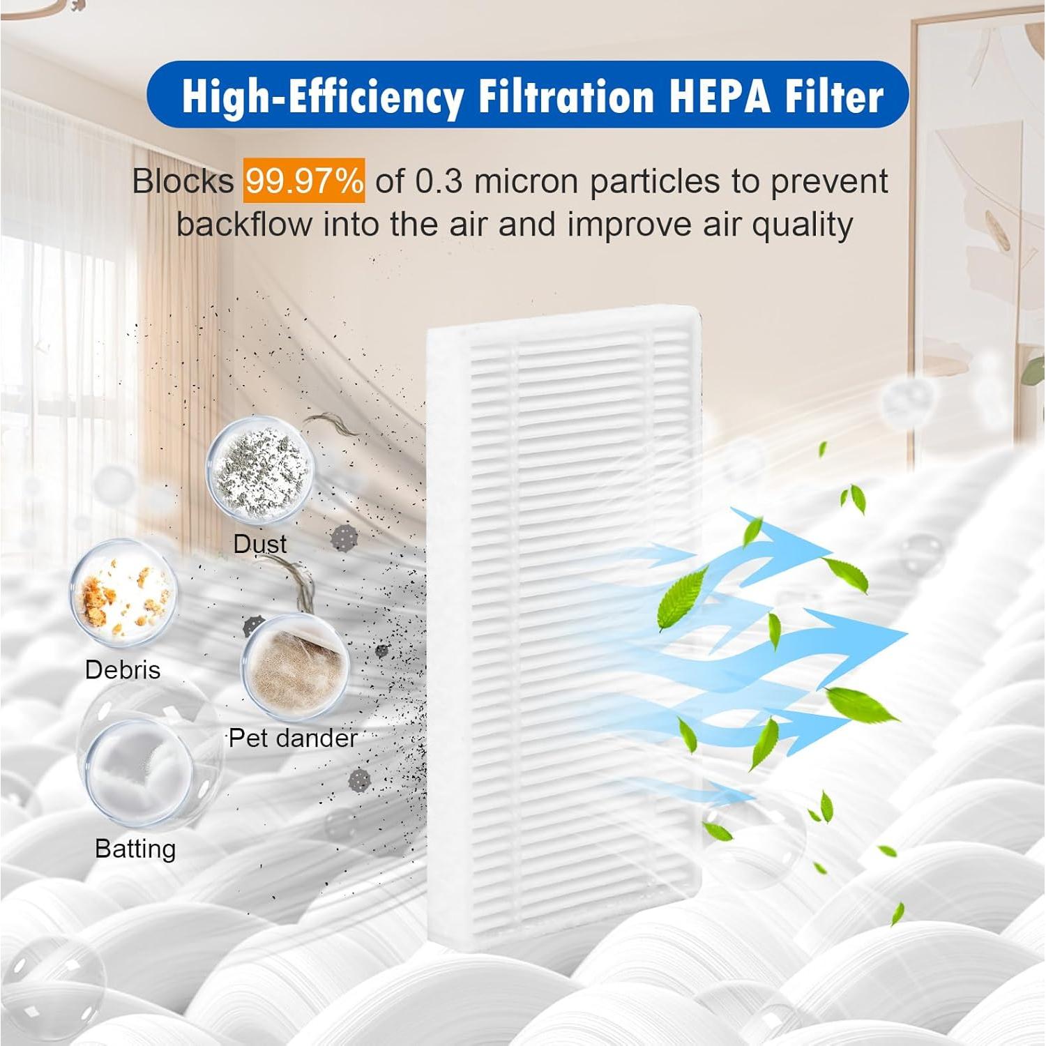 Kit de Accesorios Eufy C10 - 15 Piezas Repuesto HEPA