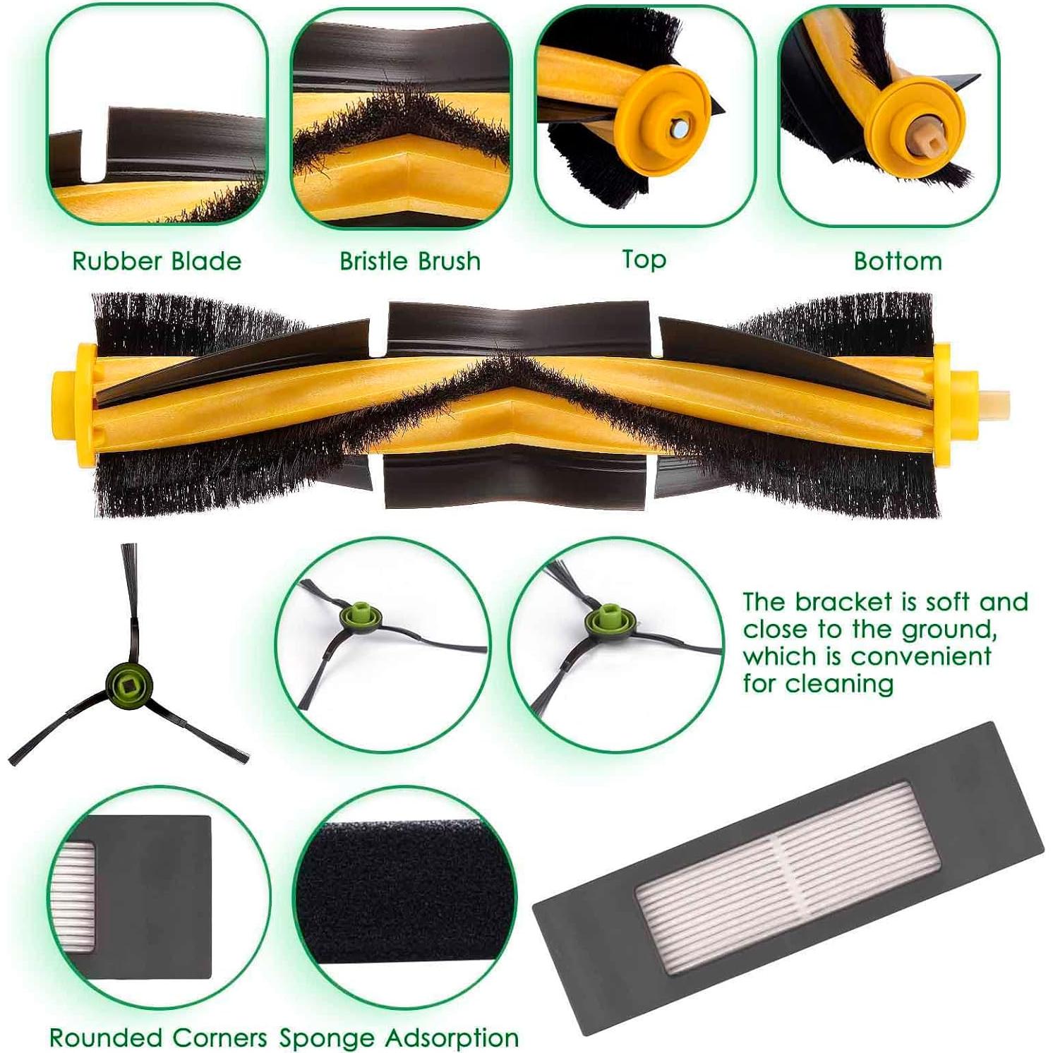 Repuestos para Aspiradora Robot Ecovacs DEEBOT N10 T8 - 10 Piezas