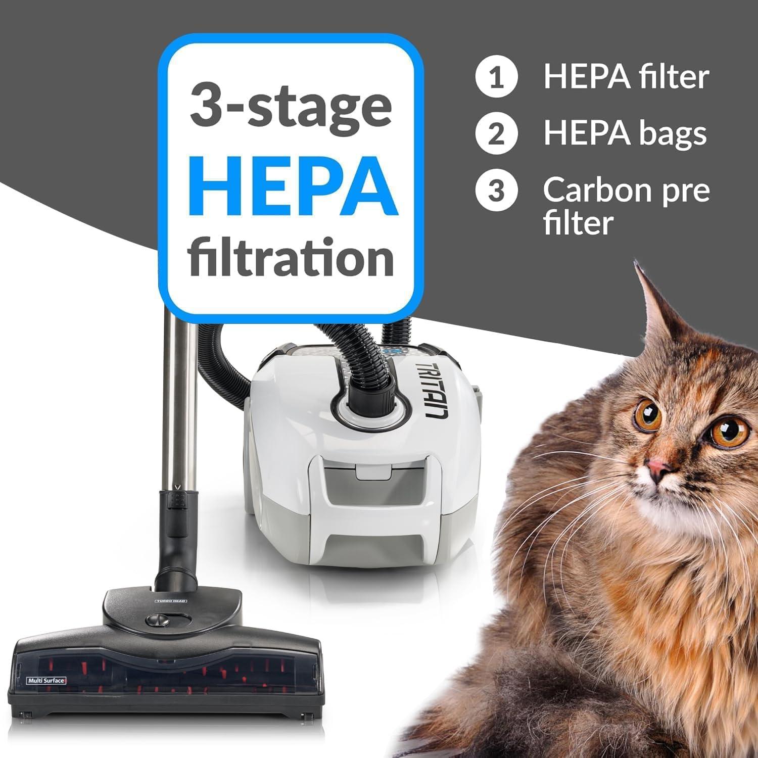 Aspiradora de Cilindro Prolux Tritan 1440W HEPA para Mascotas