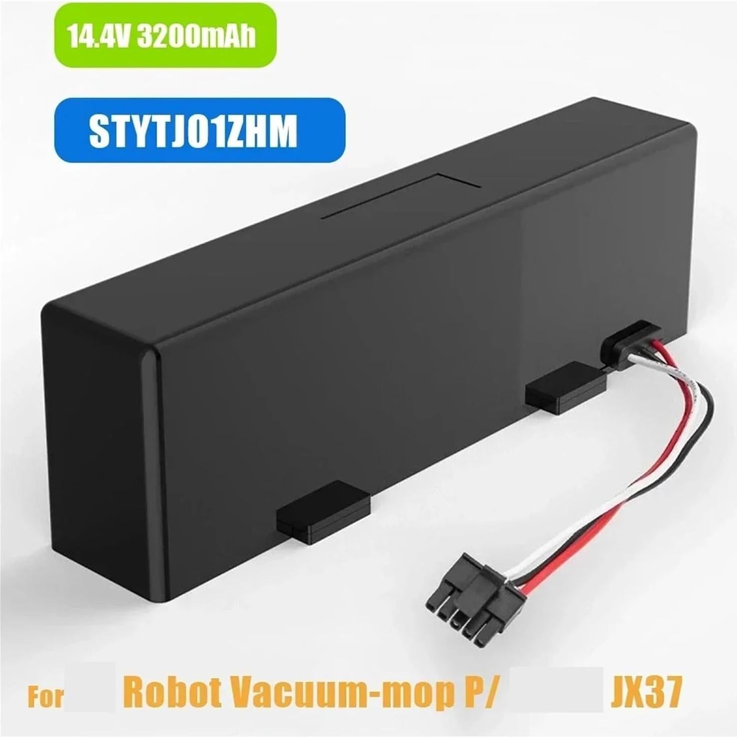 Replacement Battery，Compatible for Xiaomi，Compatible for Mijia，Compatible for Mi，Robot Vacuum-Mop P INR18650 MH1-4S1P-SC Sweeping Mopping Robot Vacuum Cleaner(6800mAh-14.4V)