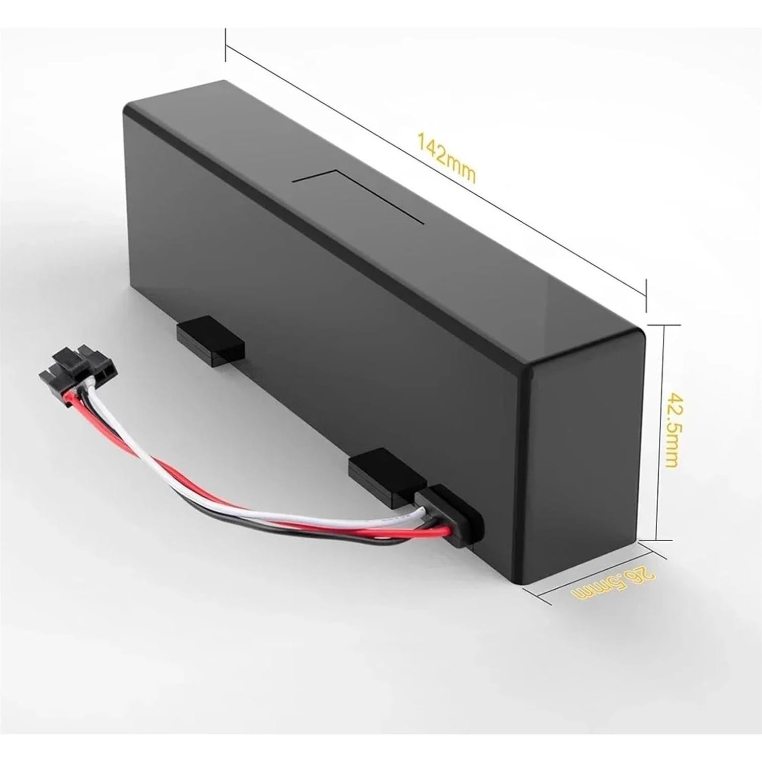 Replacement Battery，Compatible for Xiaomi，Compatible for Mijia，Compatible for Mi，Robot Vacuum-Mop P INR18650 MH1-4S1P-SC Sweeping Mopping Robot Vacuum Cleaner(6800mAh-14.4V)