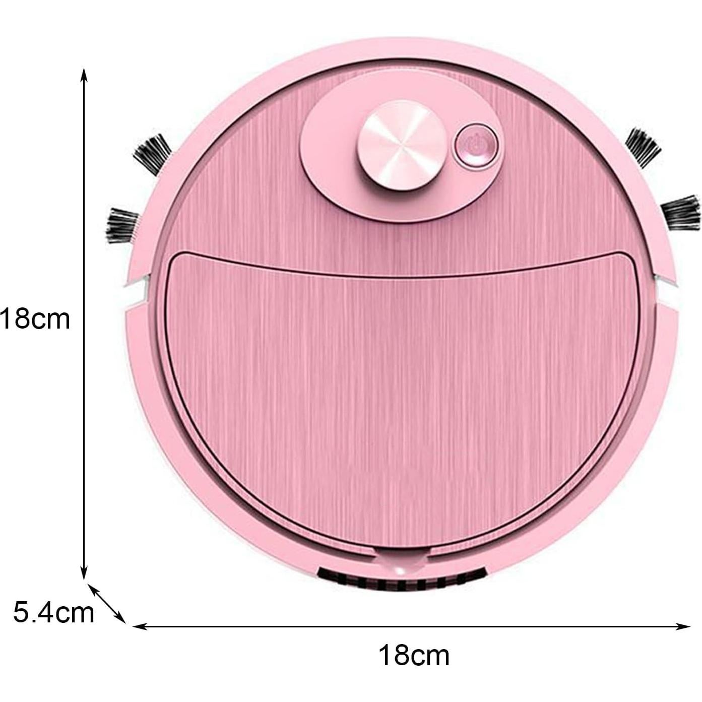 Robot Aspirador Sarkoyar Rosa Recargable 3 en 1 800mAh