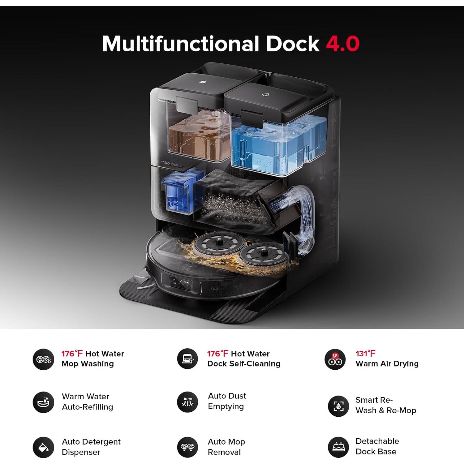 Roborock Saros Z70 Robot Aspiradora y Mopa 22000Pa