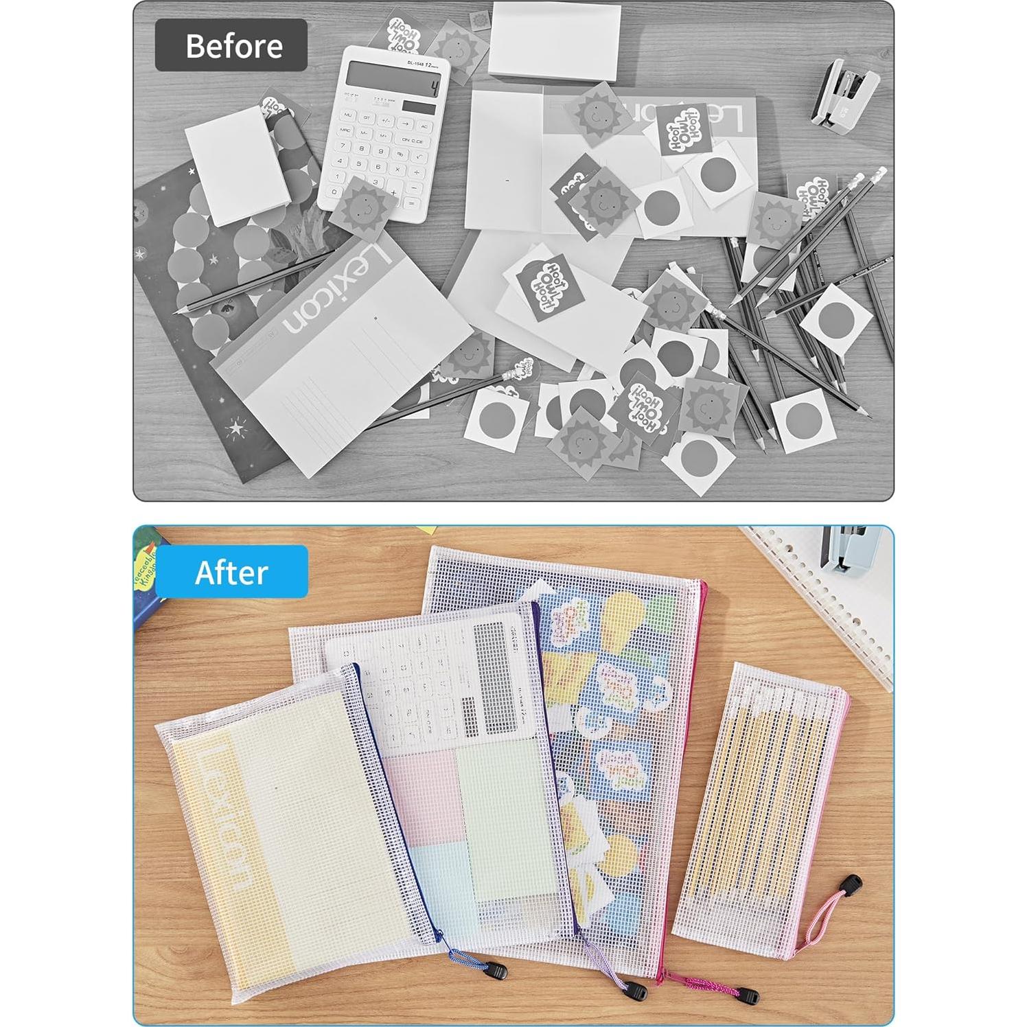 Bolsas de Malla JARLINK 24 Piezas 8 Tamaños Impermeables