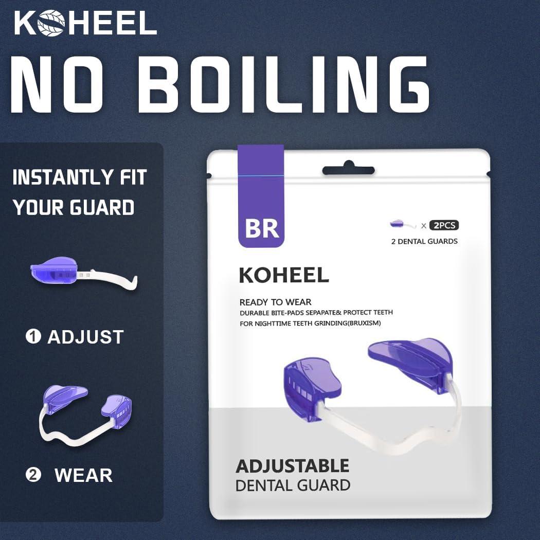 Protector Bucal Ajustable KOHEEL para Bruxismo - 2 Unidades