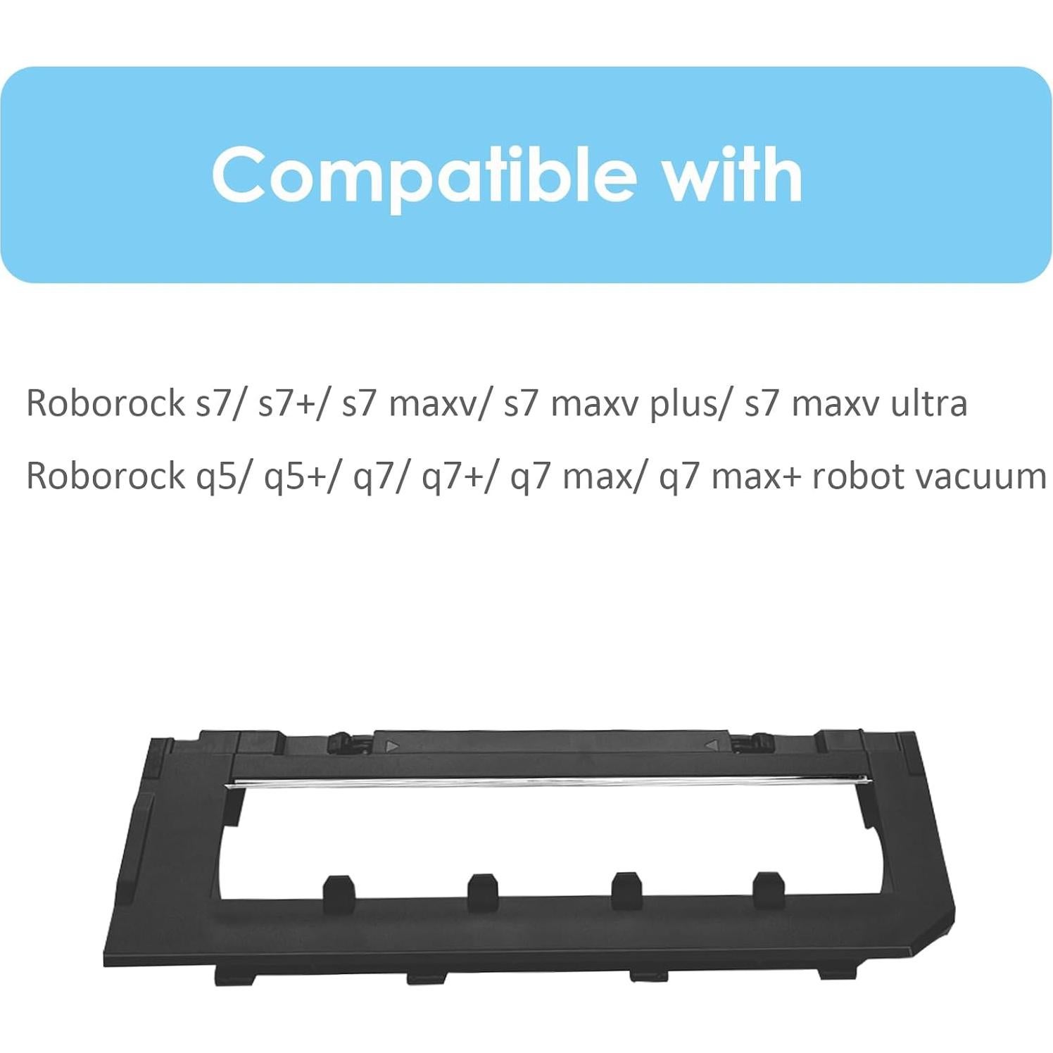 Cubierta Principal de Cepillo MOBETMO para Roborock S7/Q5/Q7 - Negro