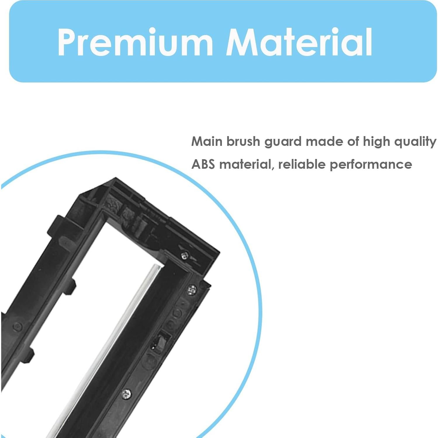 Cubierta Principal de Cepillo MOBETMO para Roborock S7/Q5/Q7 - Negro