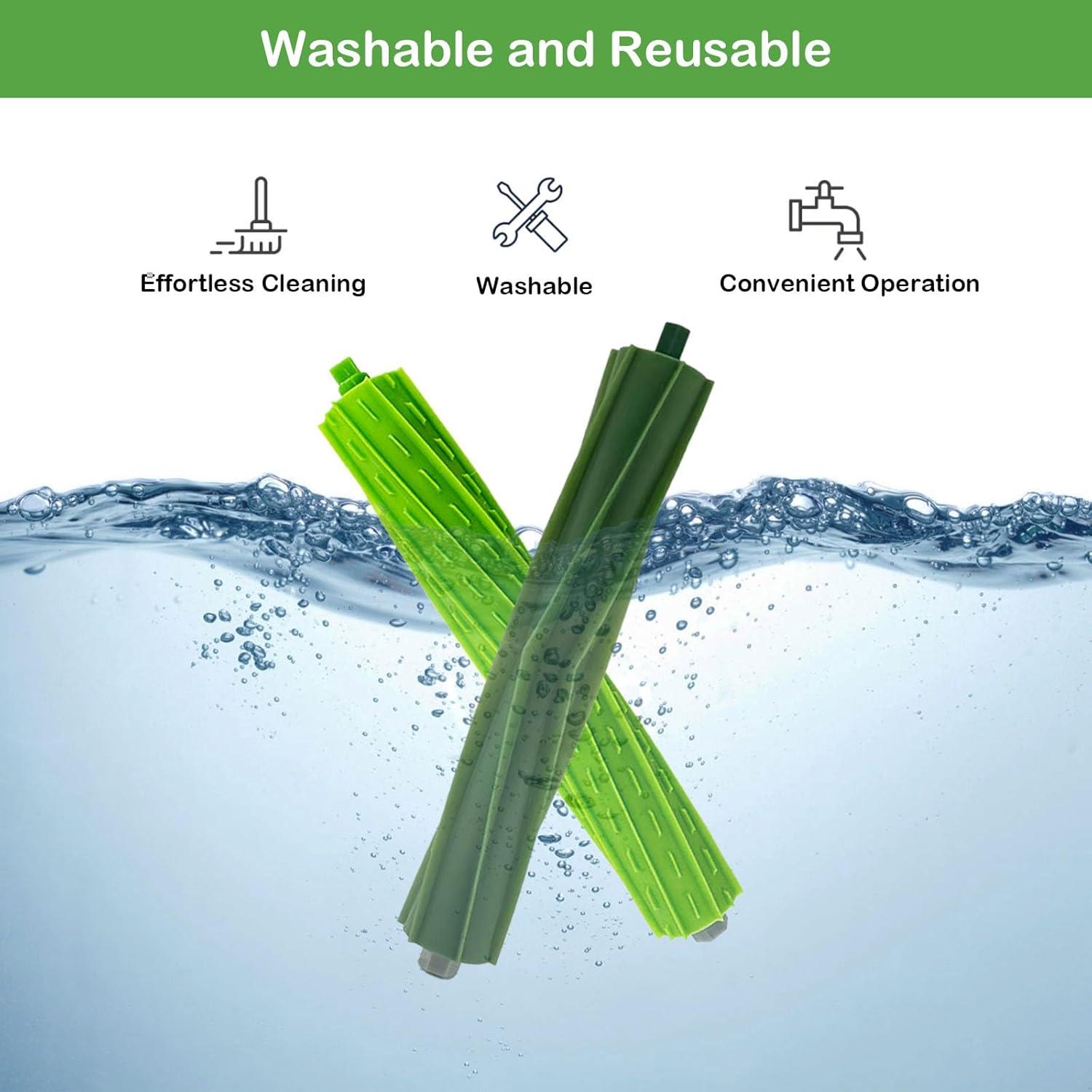 3 Juegos de Cepillos de Rodillo de Goma iKuKurun para iRobot Roomba