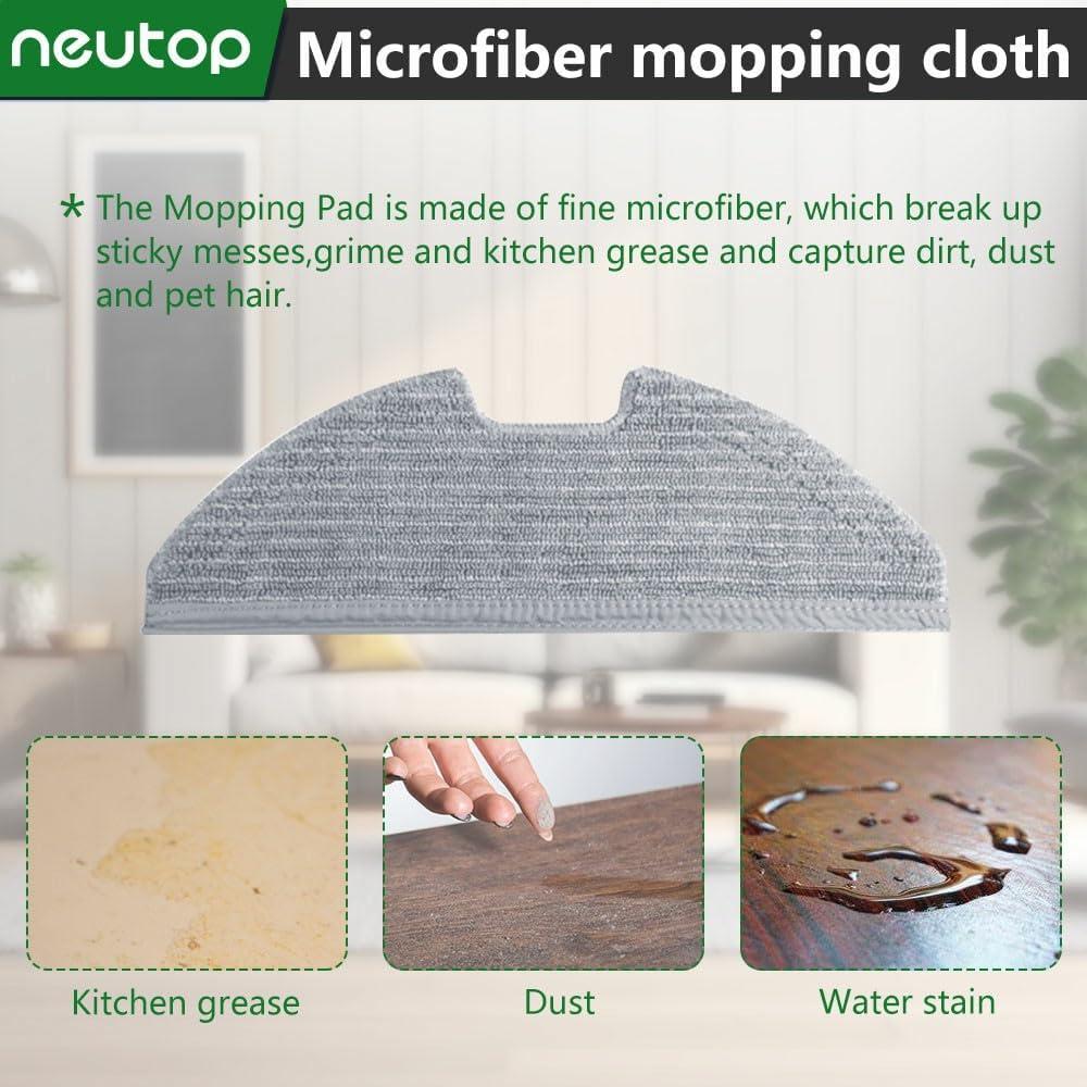 Paños de limpieza reutilizables Neutop para eufy RoboVac G30/G20/G10