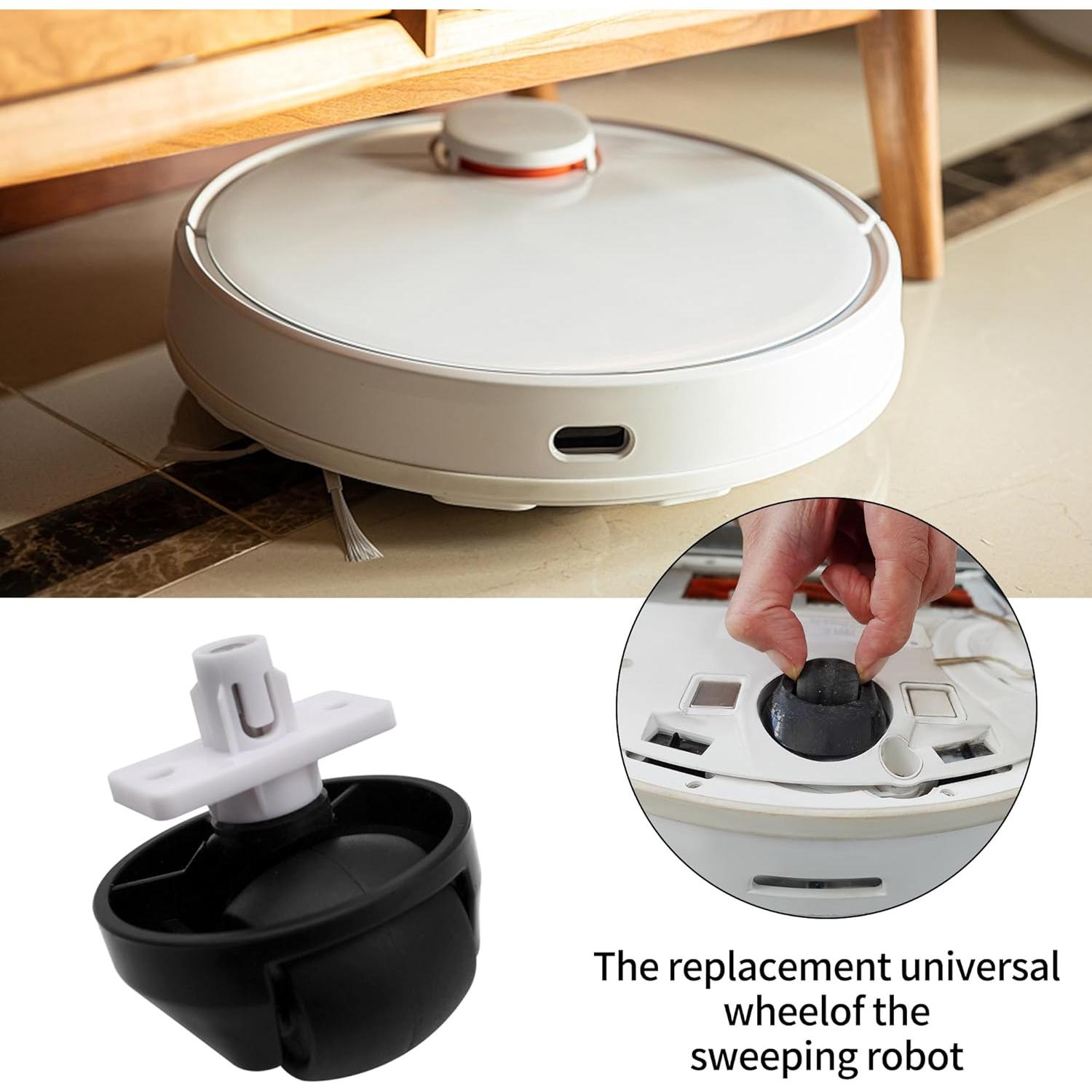 Rueda Delantera Compatible Ulimymei para Robotock S7/S8 - 2 Pack Negro