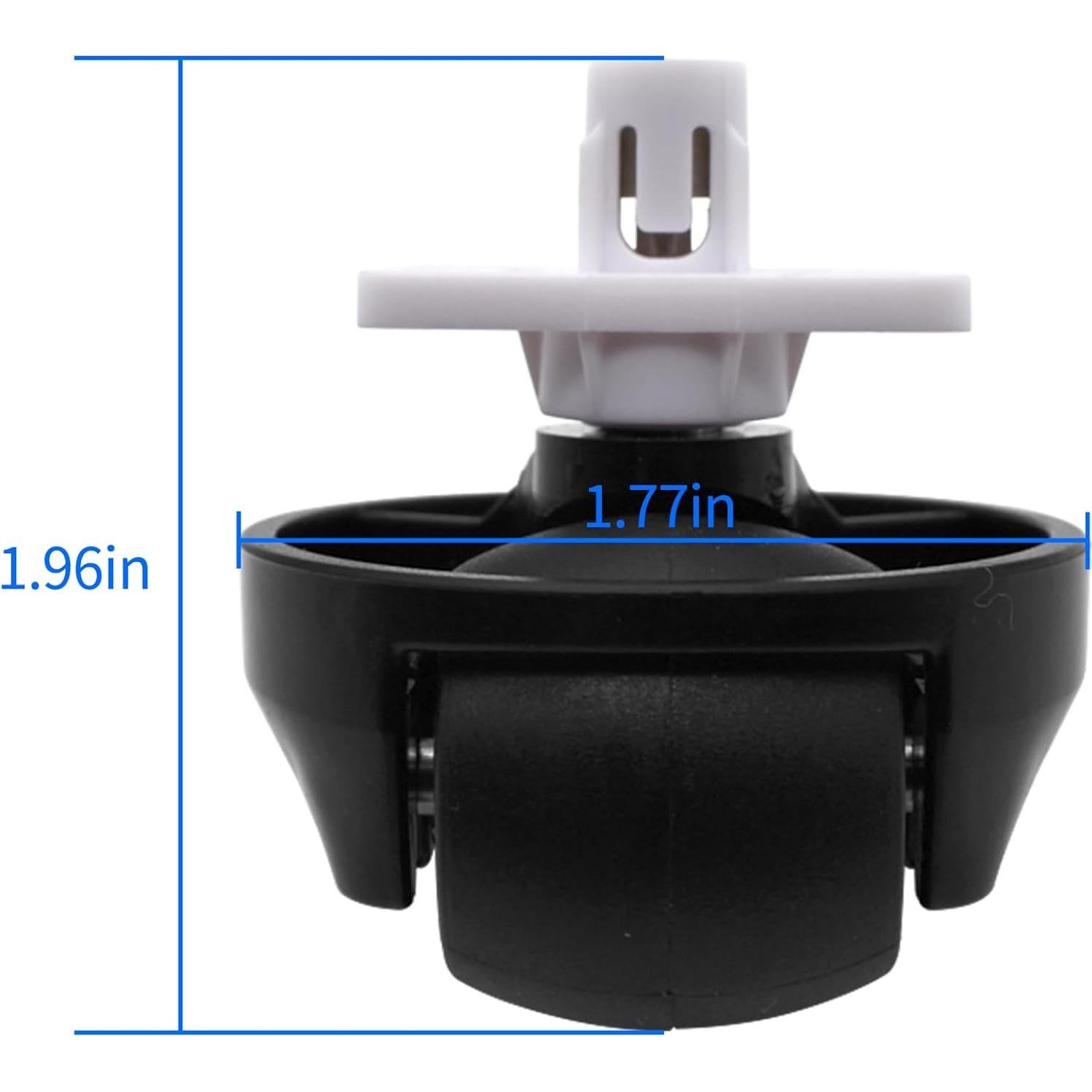 Rueda Delantera Compatible Ulimymei para Robotock S7/S8 - 2 Pack Negro