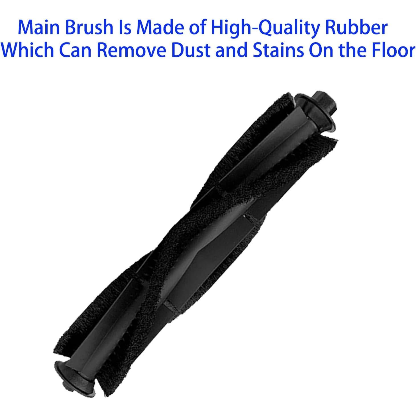 Replacement Accessories Set for Roidmi EVE Plus Robot Vacuum Include 1Main Brush 4 Side Brushes 2 Filters 2 Mop Pads 2 Dust Bags Parts