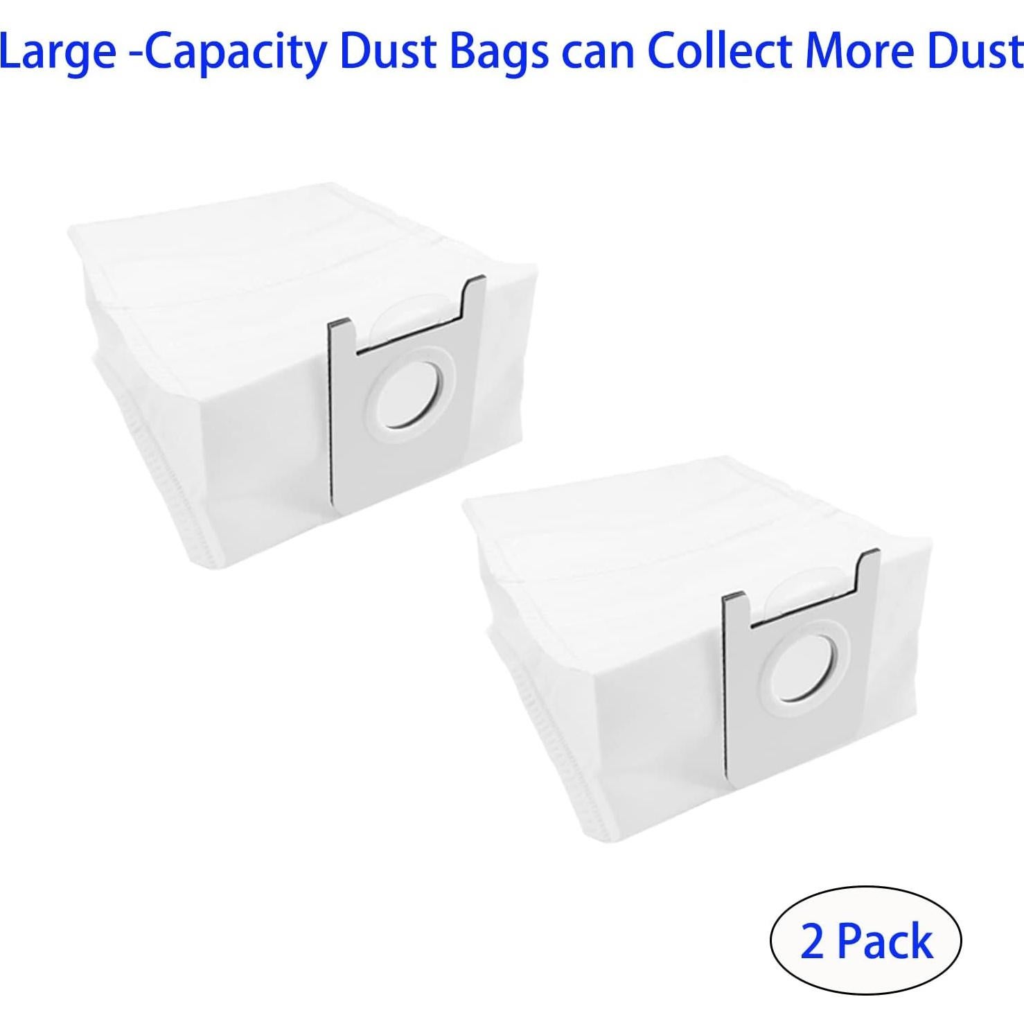 Replacement Accessories Set for Roidmi EVE Plus Robot Vacuum Include 1Main Brush 4 Side Brushes 2 Filters 2 Mop Pads 2 Dust Bags Parts