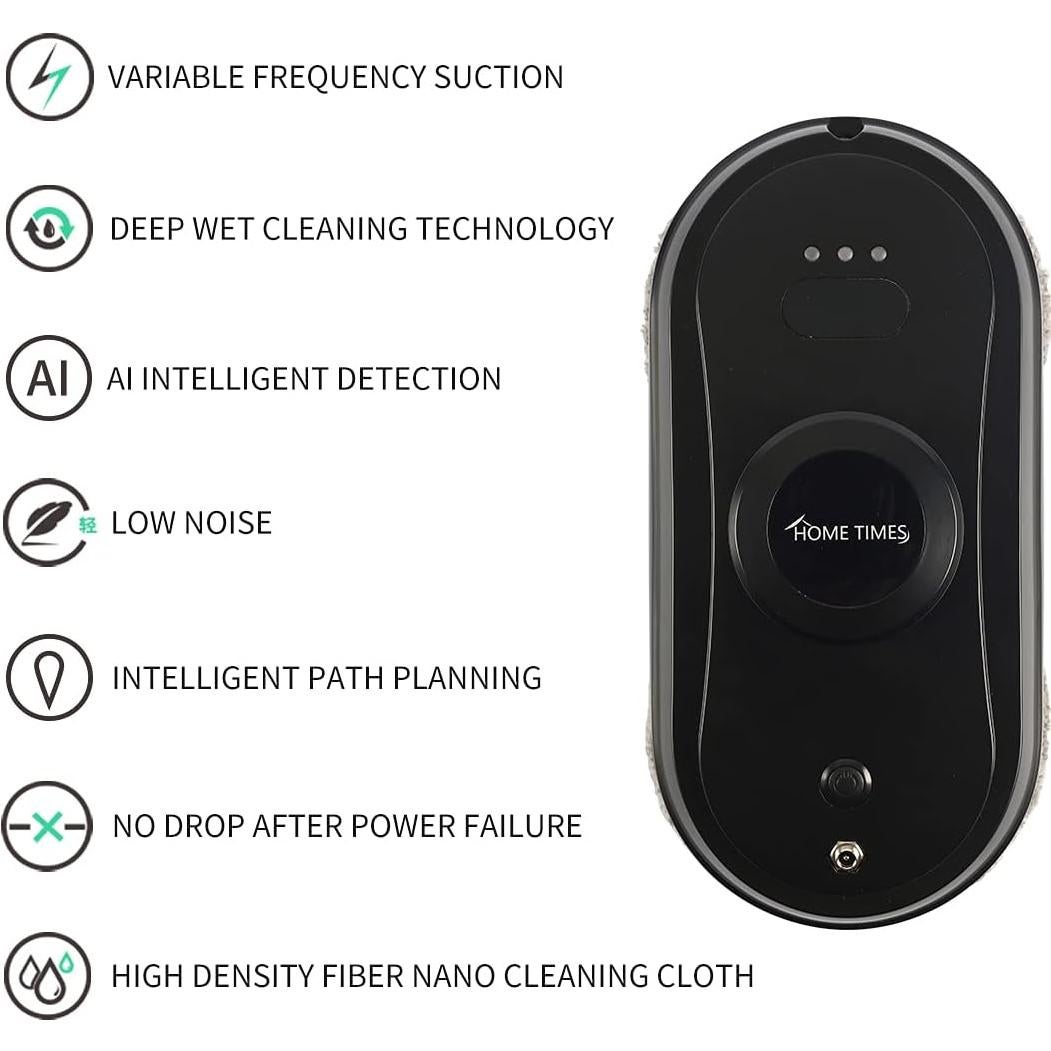 Home Times 2022 New Upgrade, Robot Vacuum Cleaner Glass Clean Window Cleaner Robot Window Cleaning Robot 2.4G Remote Control …