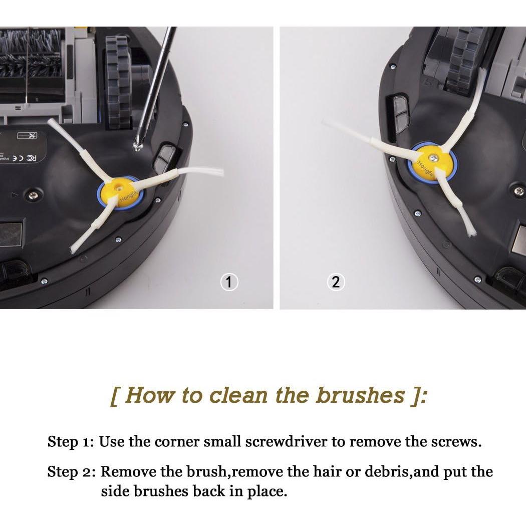 Cepillo Lateral de Repuesto Hongfa 694 para Roomba 500 600 700