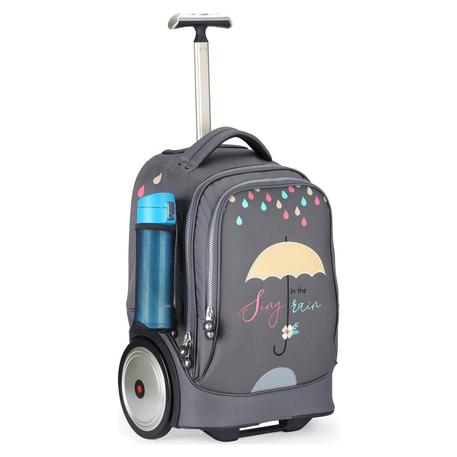 UNIKER Bolsa Rodante para Laptop 14" Lluvia Colorida