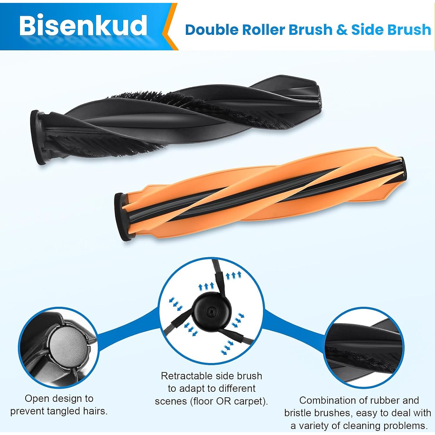 Kit de Repuesto Bisenkud para Aspiradora Robot X50-L50 Ultra - 26 Piezas