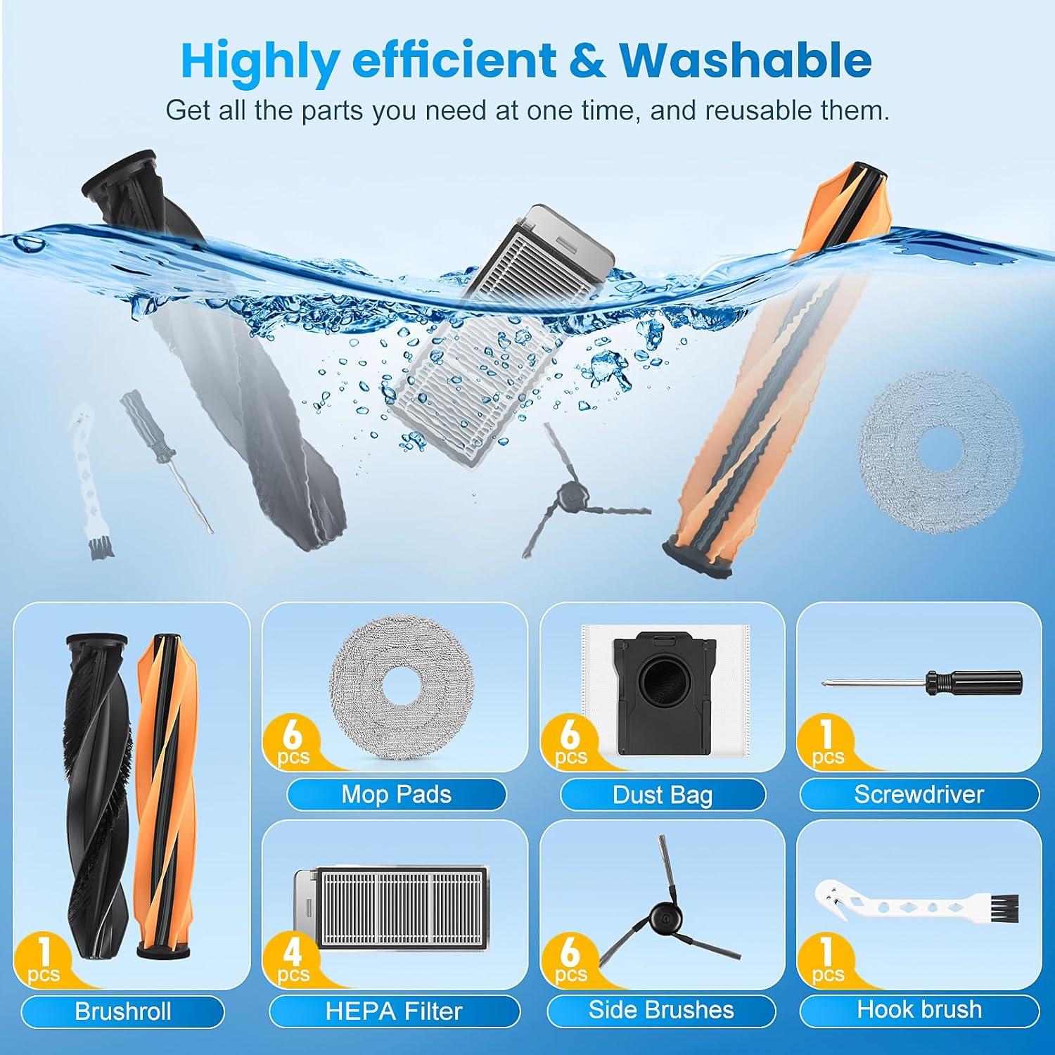 Kit de Repuesto Bisenkud para Aspiradora Robot X50-L50 Ultra - 26 Piezas