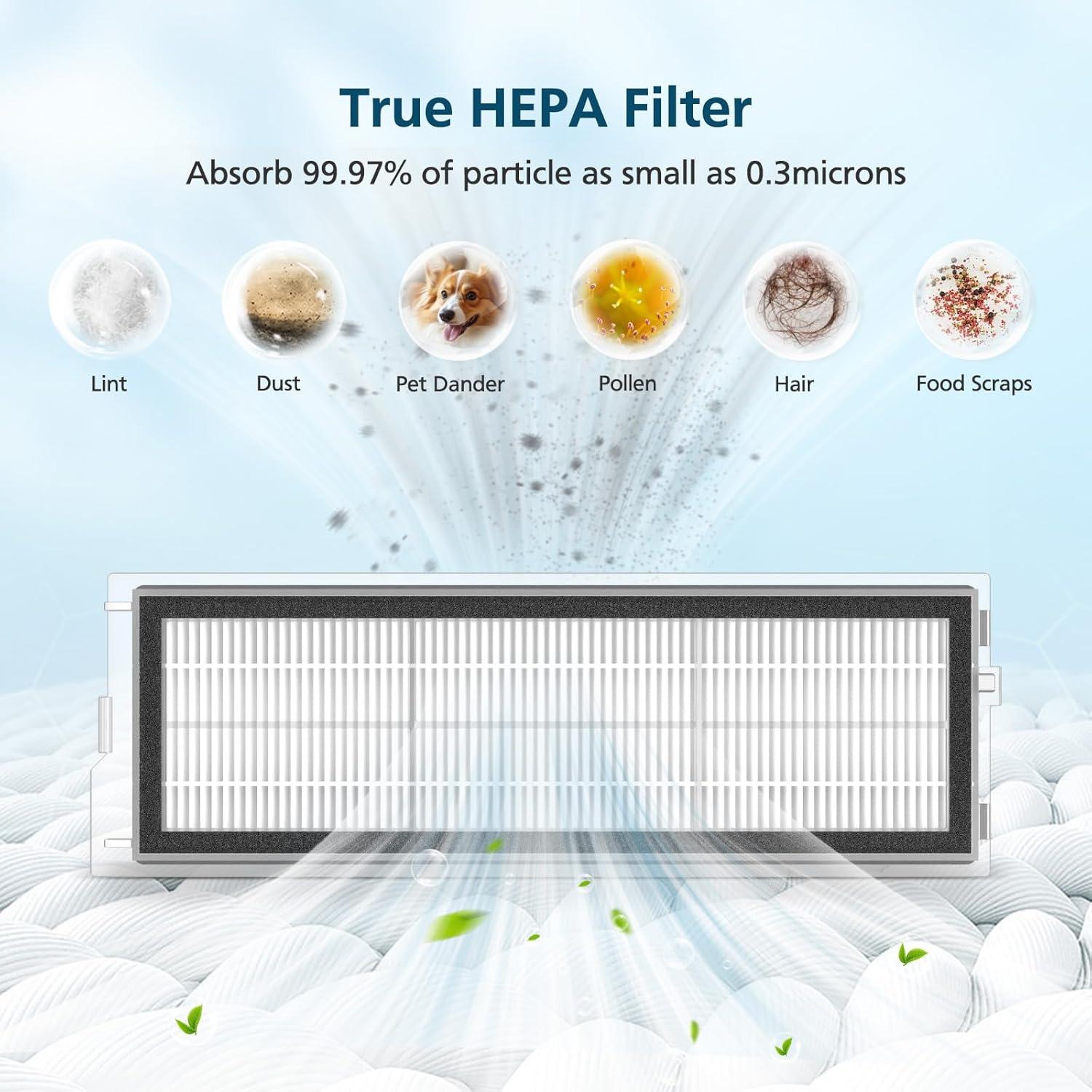 22 Piezas Accesorios para Roborock Qrevo S5V Curv Edge