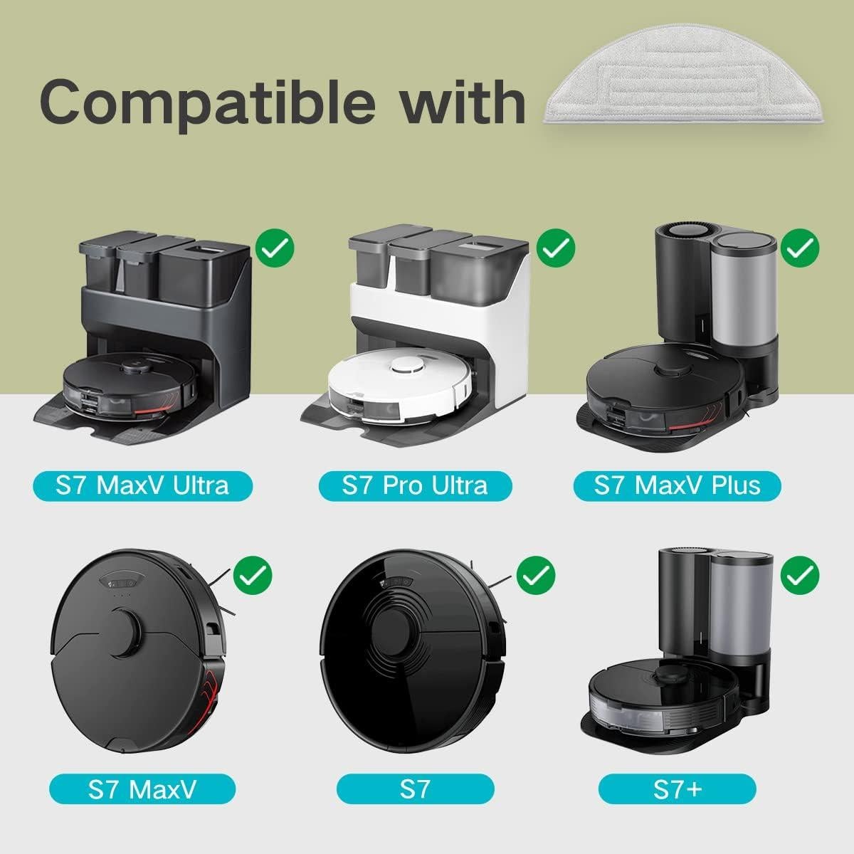 Paños de Reemplazo Home Times para Roborock S8/S7 - 5 Unidades