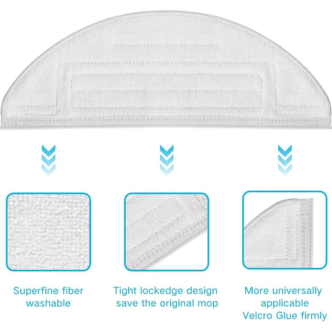 Paños de Reemplazo Home Times para Roborock S8/S7 - 5 Unidades