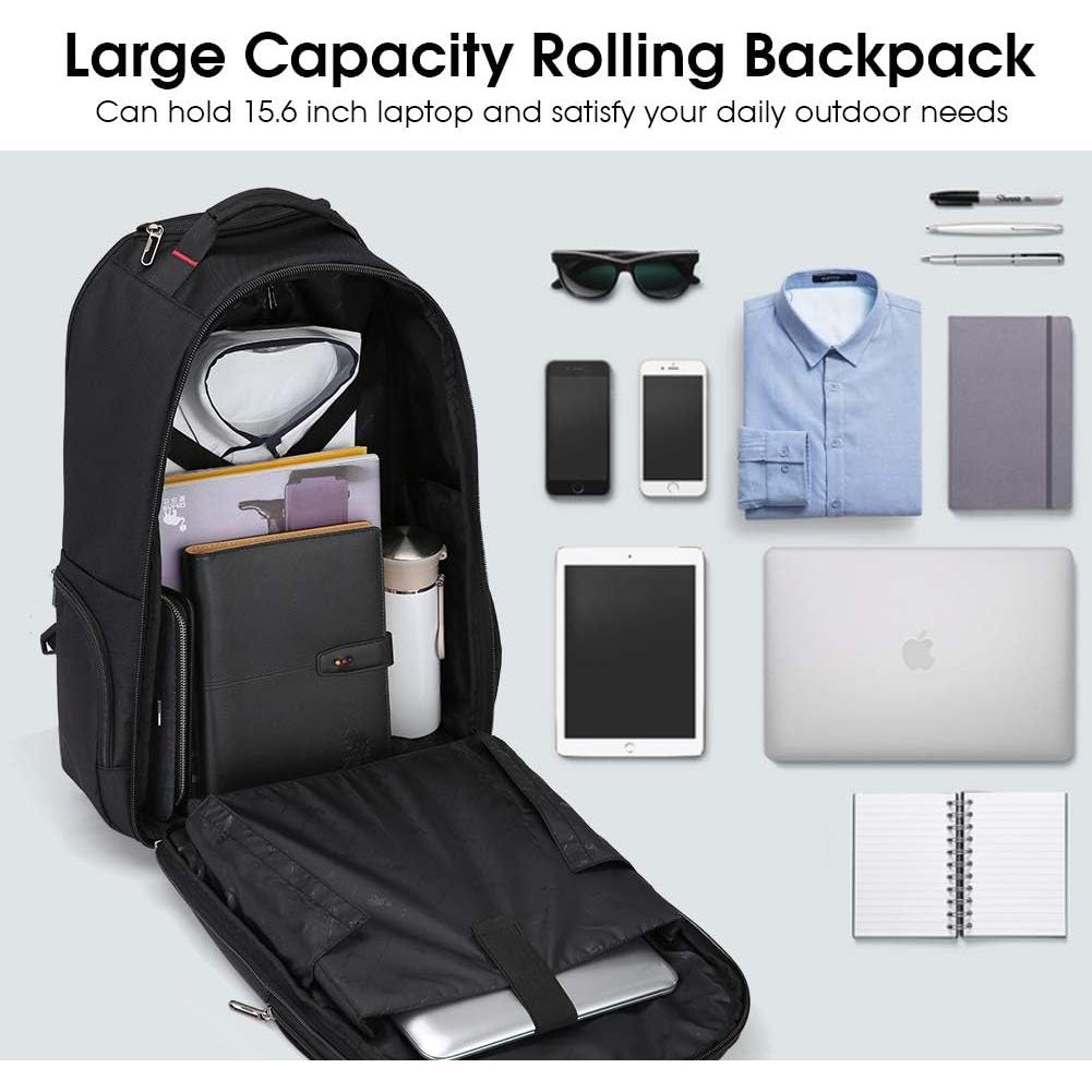 Mochila Rodante OIWAS 15.6" con Compartimentos y Ruedas