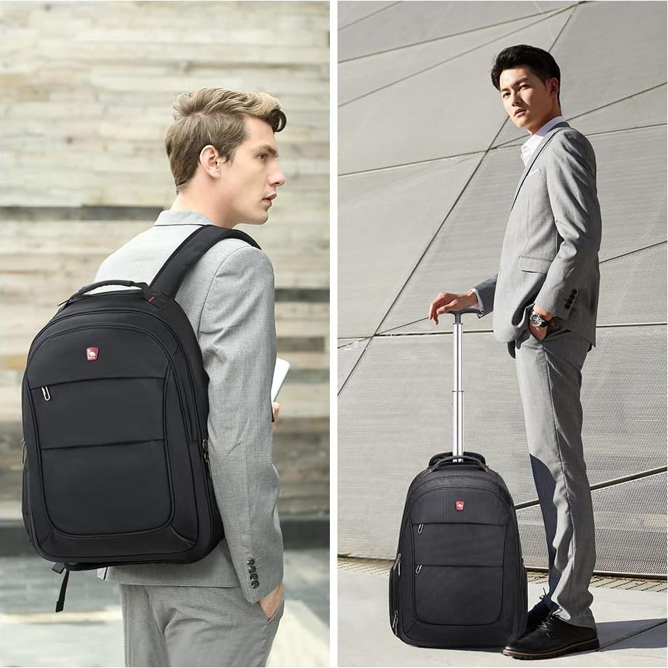 Mochila Rodante OIWAS 15.6" con Compartimentos y Ruedas
