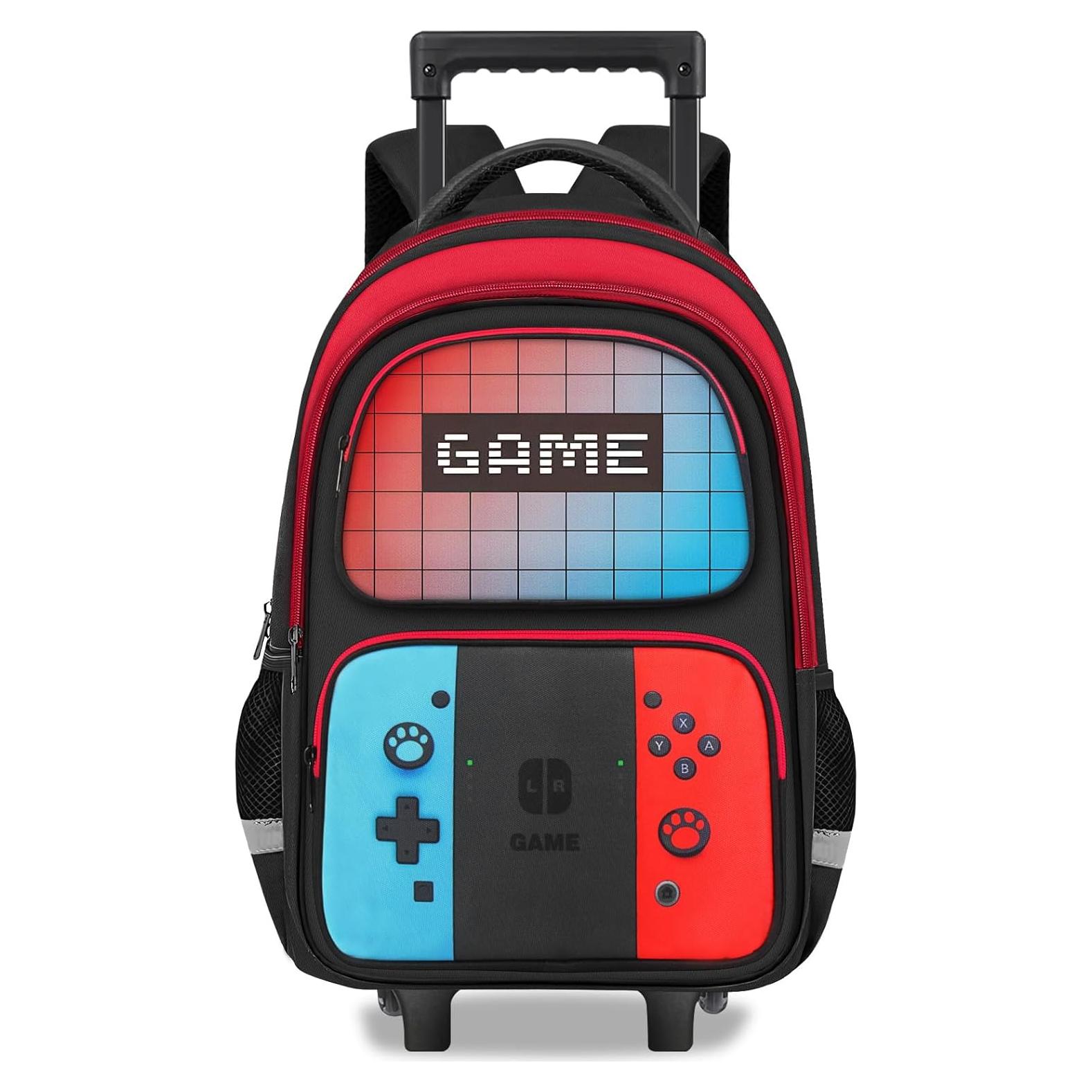 Mochila Rodante Gamer HFHTDC 44x19.8x30 cm para Niños