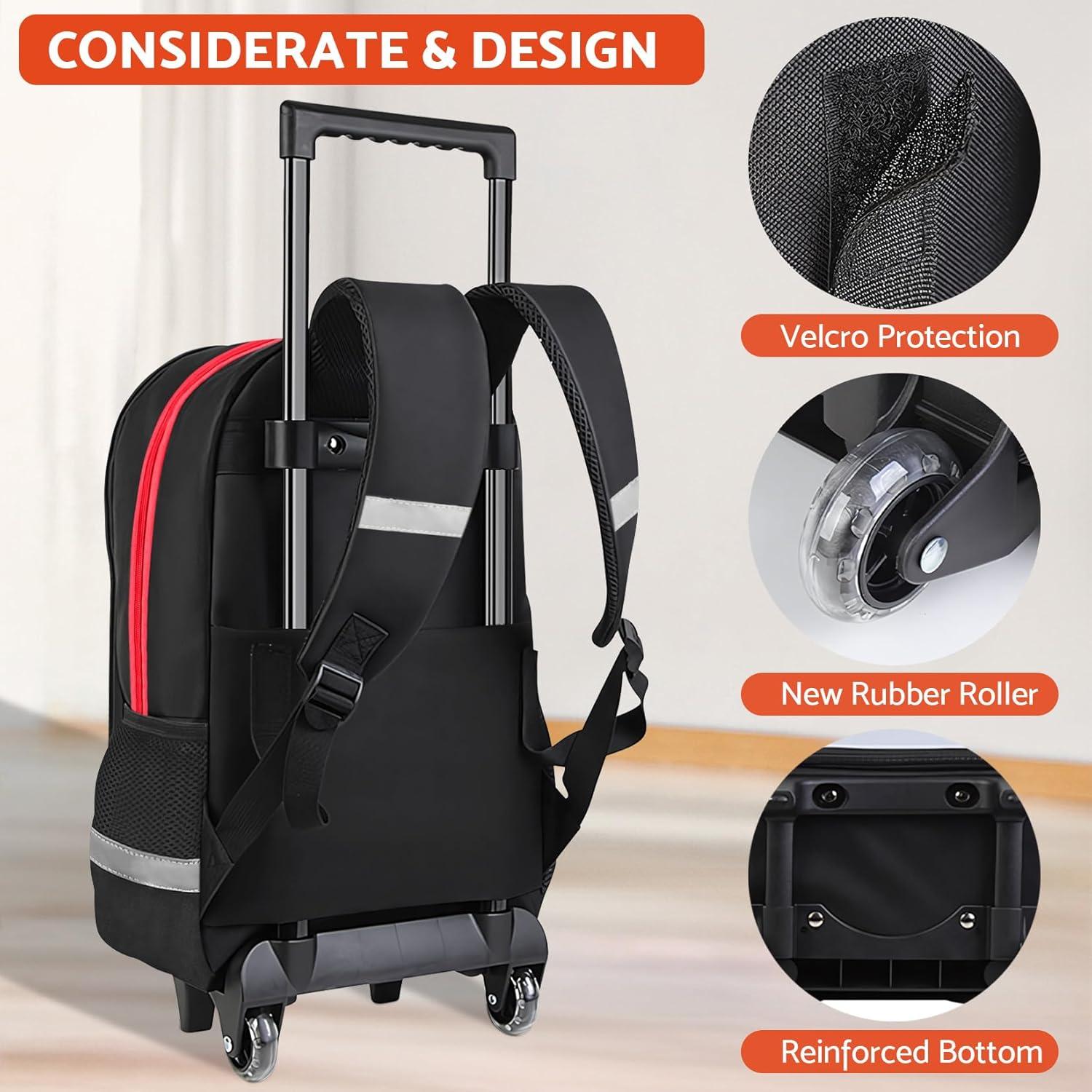 Mochila Rodante Gamer HFHTDC 44x19.8x30 cm para Niños