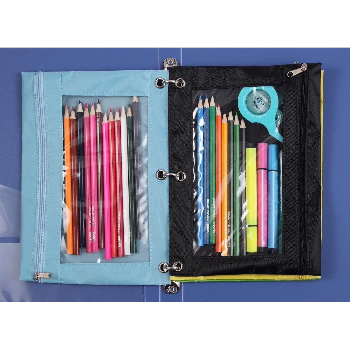 Estuche de Lápiz MaxFly 24 Paquetes Negro 25x18cm