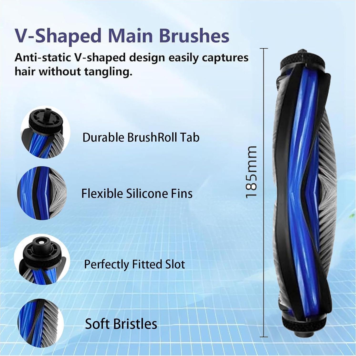 Kit de Accesorios de Repuesto Jpbaisqic para Ecovacs Deebot X8 Pro