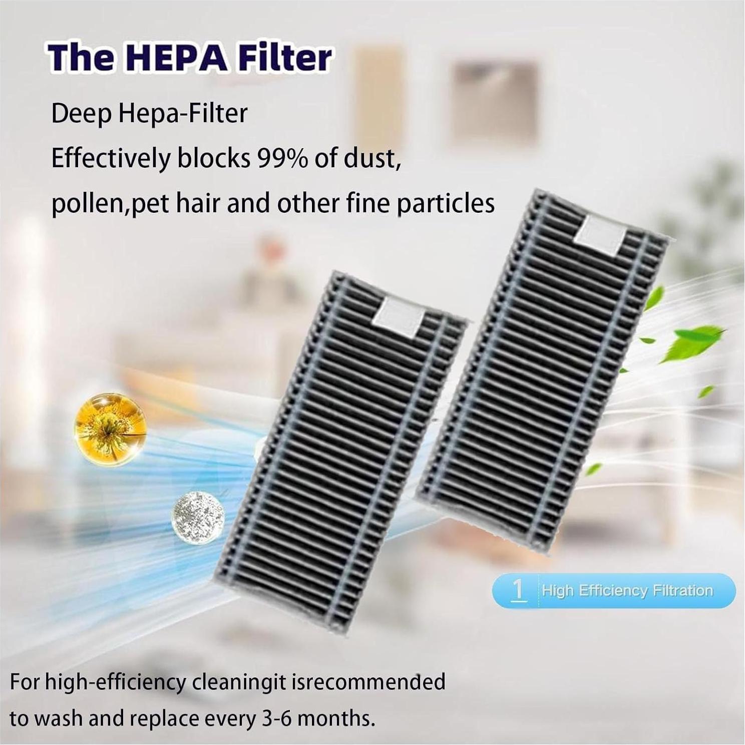 Kit de Accesorios de Repuesto Jpbaisqic para Ecovacs Deebot X8 Pro