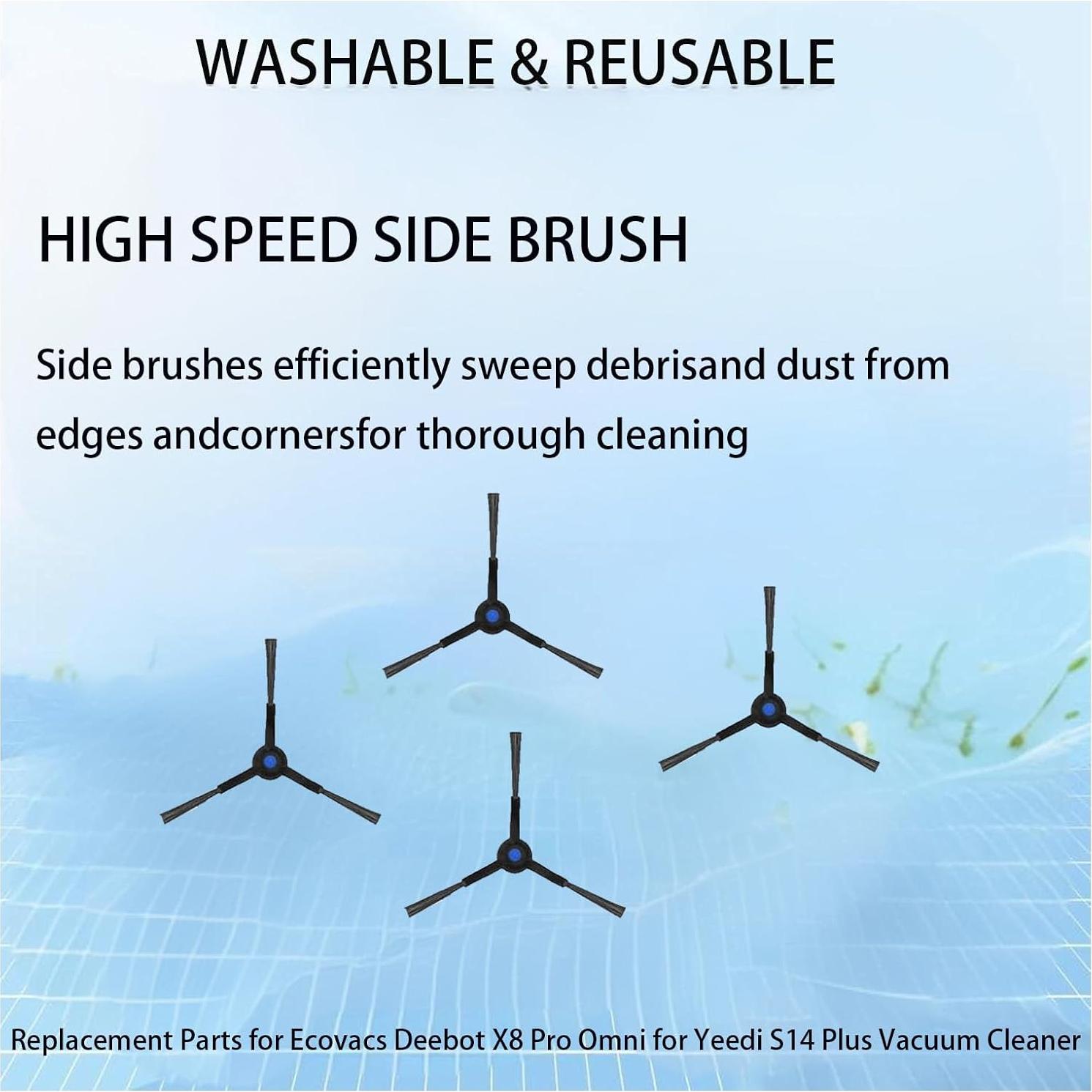 Kit de Accesorios de Repuesto Jpbaisqic para Ecovacs Deebot X8 Pro