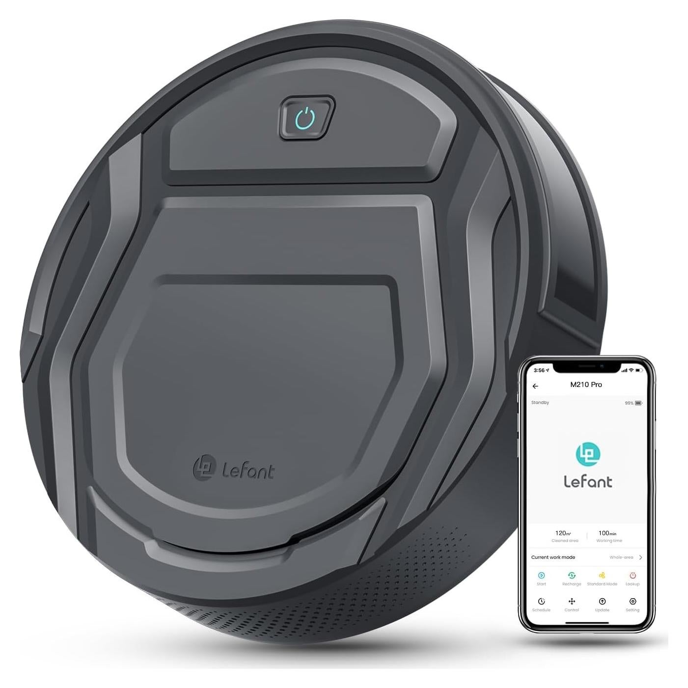 Aspiradora Robot Lefant M210P Gris 2200Pa WiFi 120min